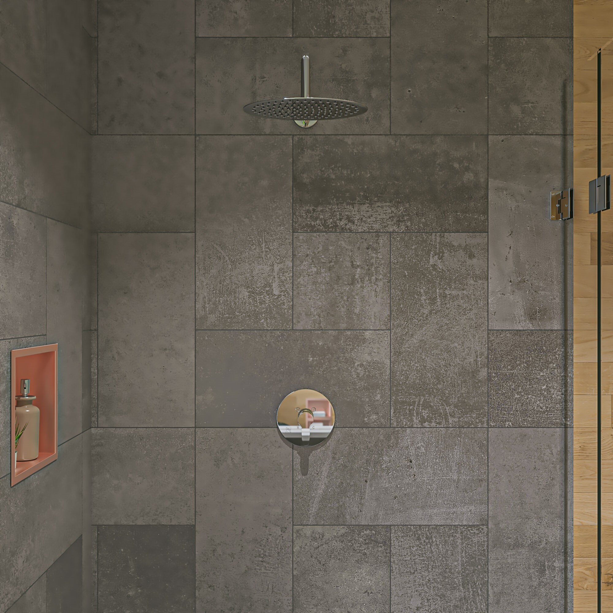 ALFI RAIN128-PSS Fixed-Showerhead - View #3