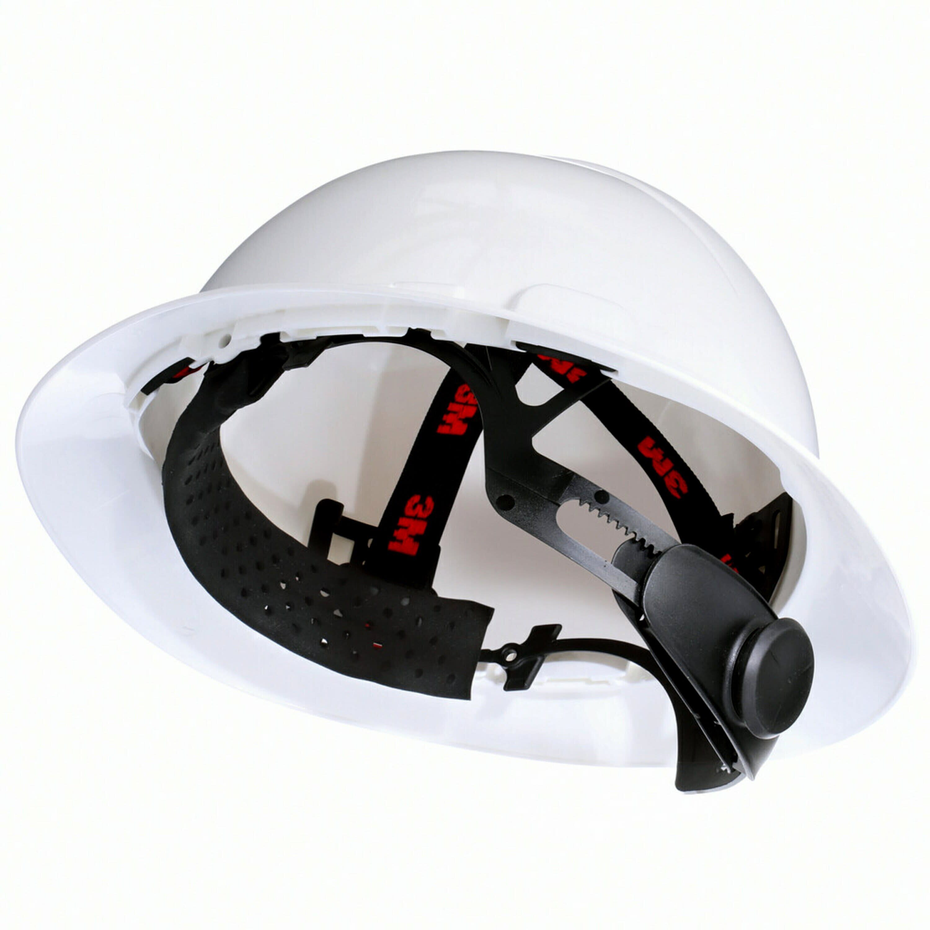 3M Full Brim Quick Adjusting Ratchet White Hard Hat in the Hard Hats ...