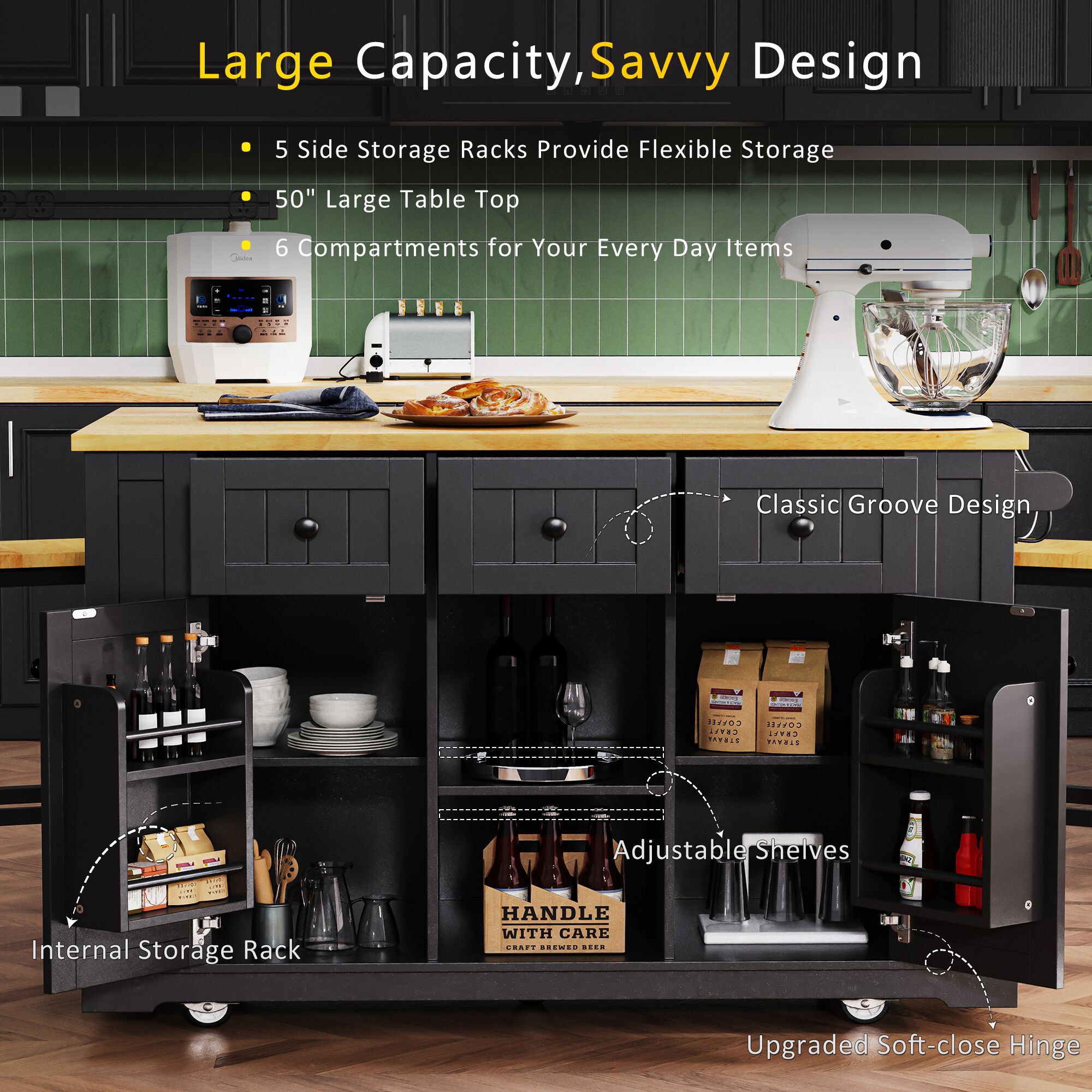 Kahomvis KK-QPO2-31B Kitchen-Furniture - View #7