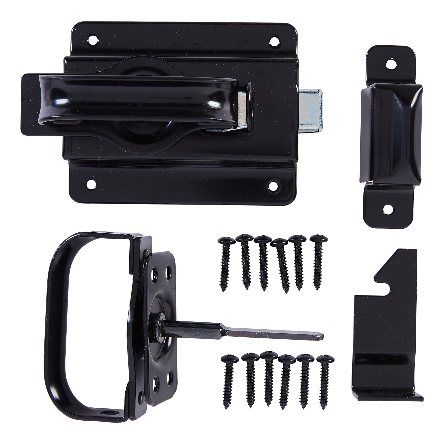 National Hardware 11.34-in Steel-Painted Gate Latch in the Gate