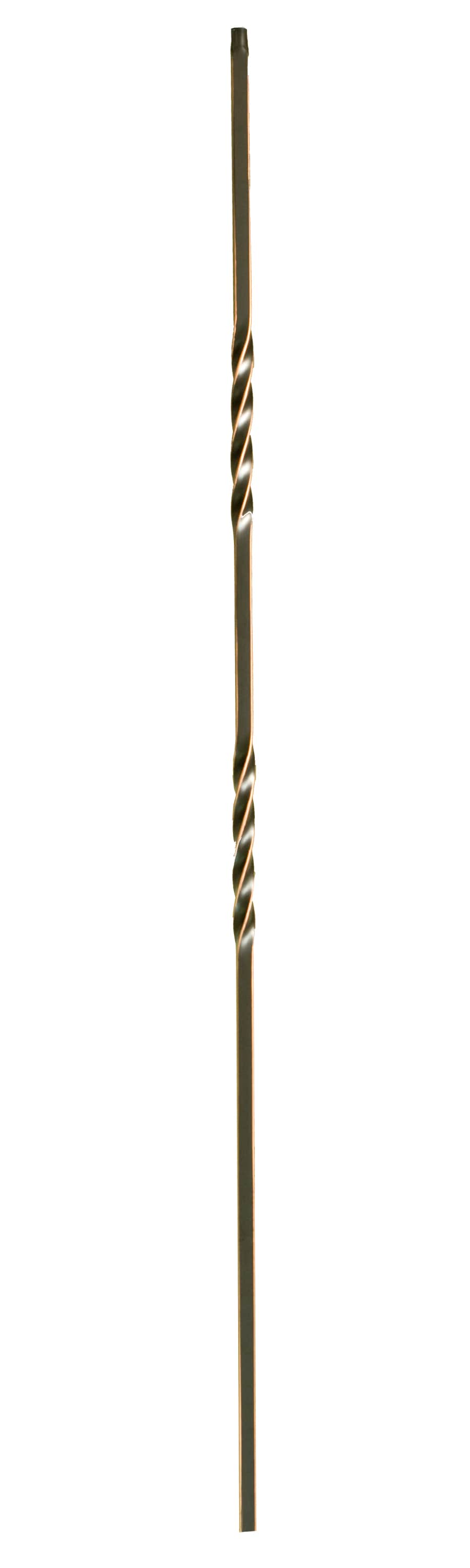 WM Coffman 800994 44-in x 0.5-in Oil Rubbed Copper Wrought Iron Pin Top Double Twist Stair Baluster