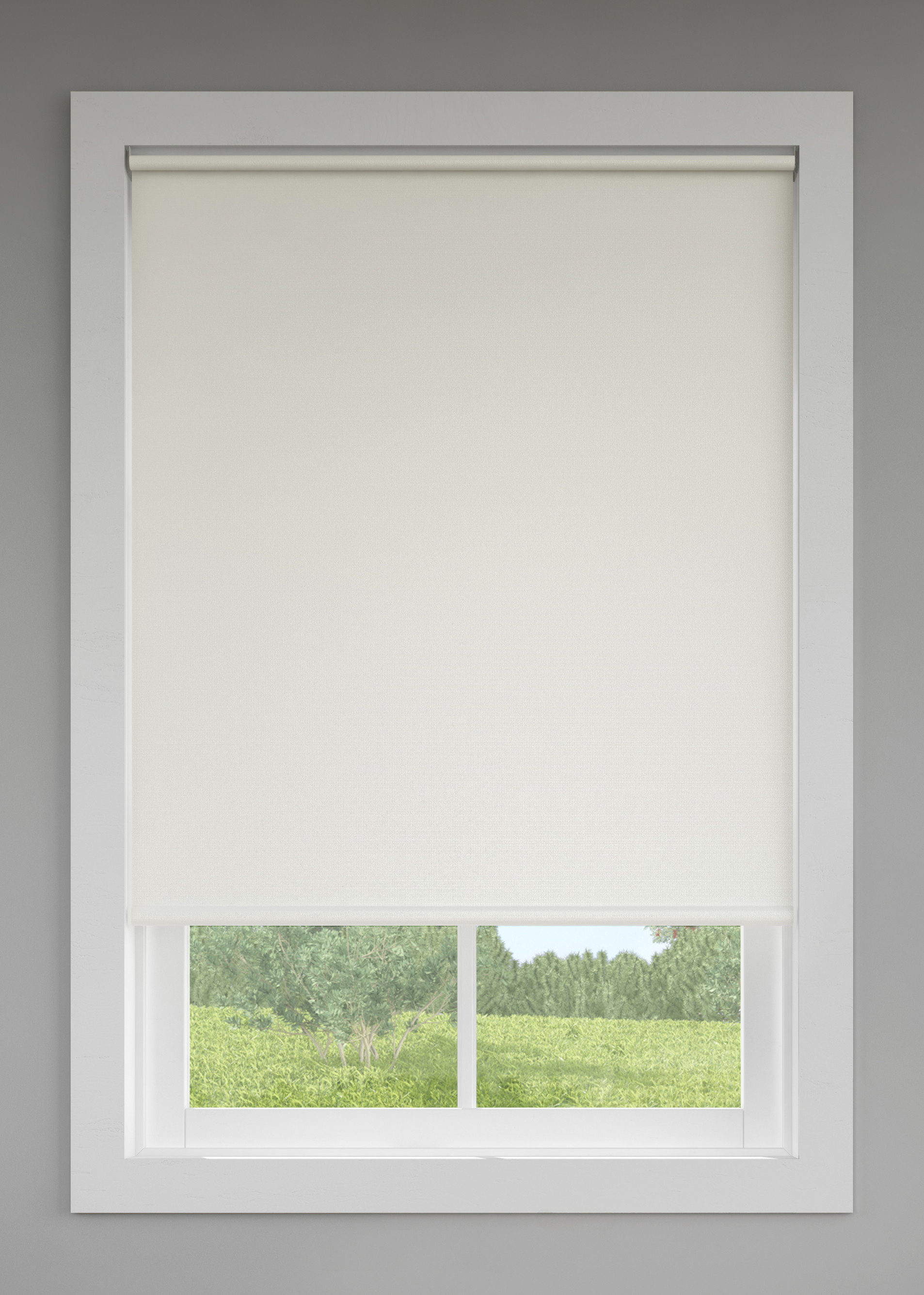 LEVOLOR 37-in x 78-in Cream Blackout Cordless Roller Shade in the ...