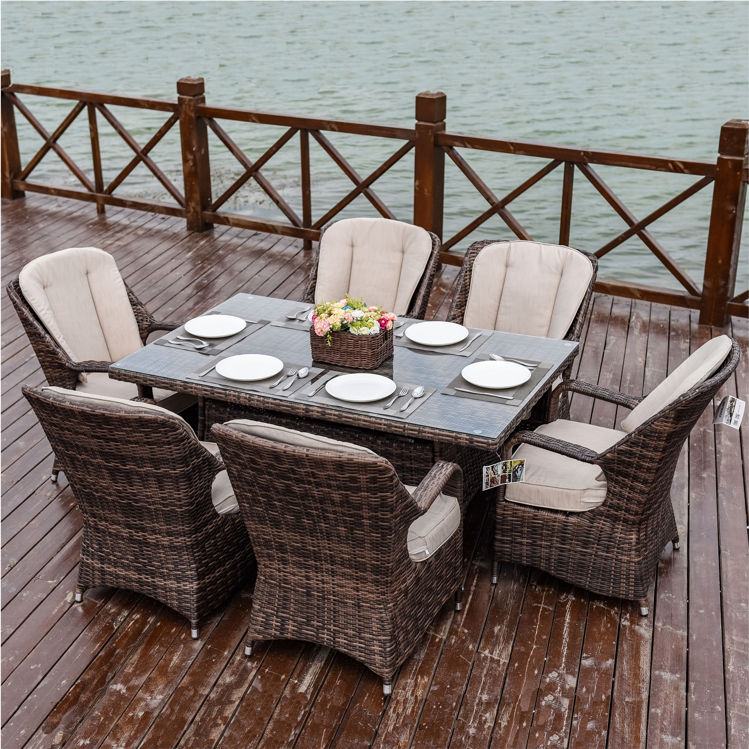 Moda Furnishings MD-PAD-1712-B Patio-Dining-Sets - View #3