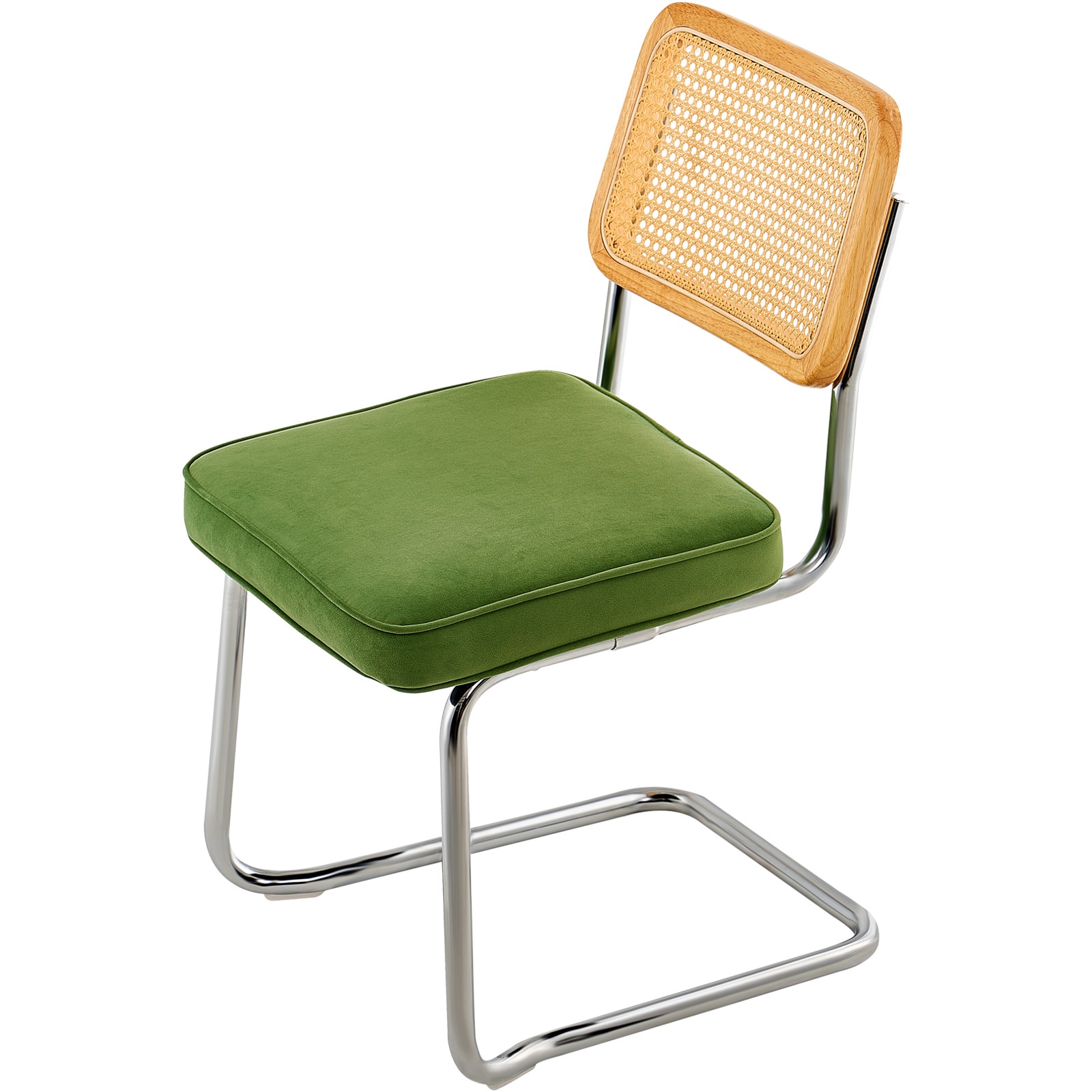SVOPES SVOPESTBYCYTE09278V0 2 Modern Green Velvet Accent Chair