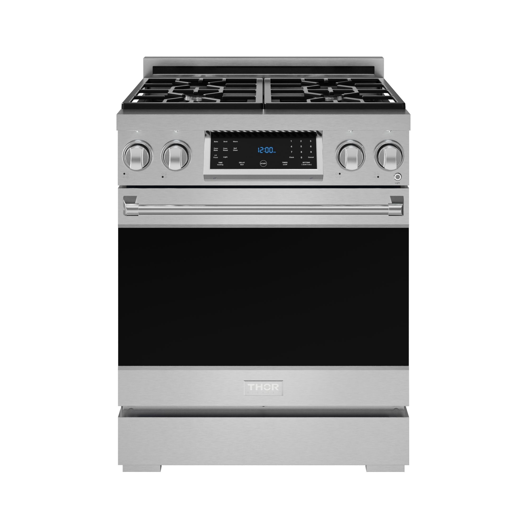 Thor Kitchen RSG30LP Gordon Ramsay 30-in 4 burners 4.55-cu ft Convection Oven Freestanding Liquid Propane Gas Range ( Stainless Steel )