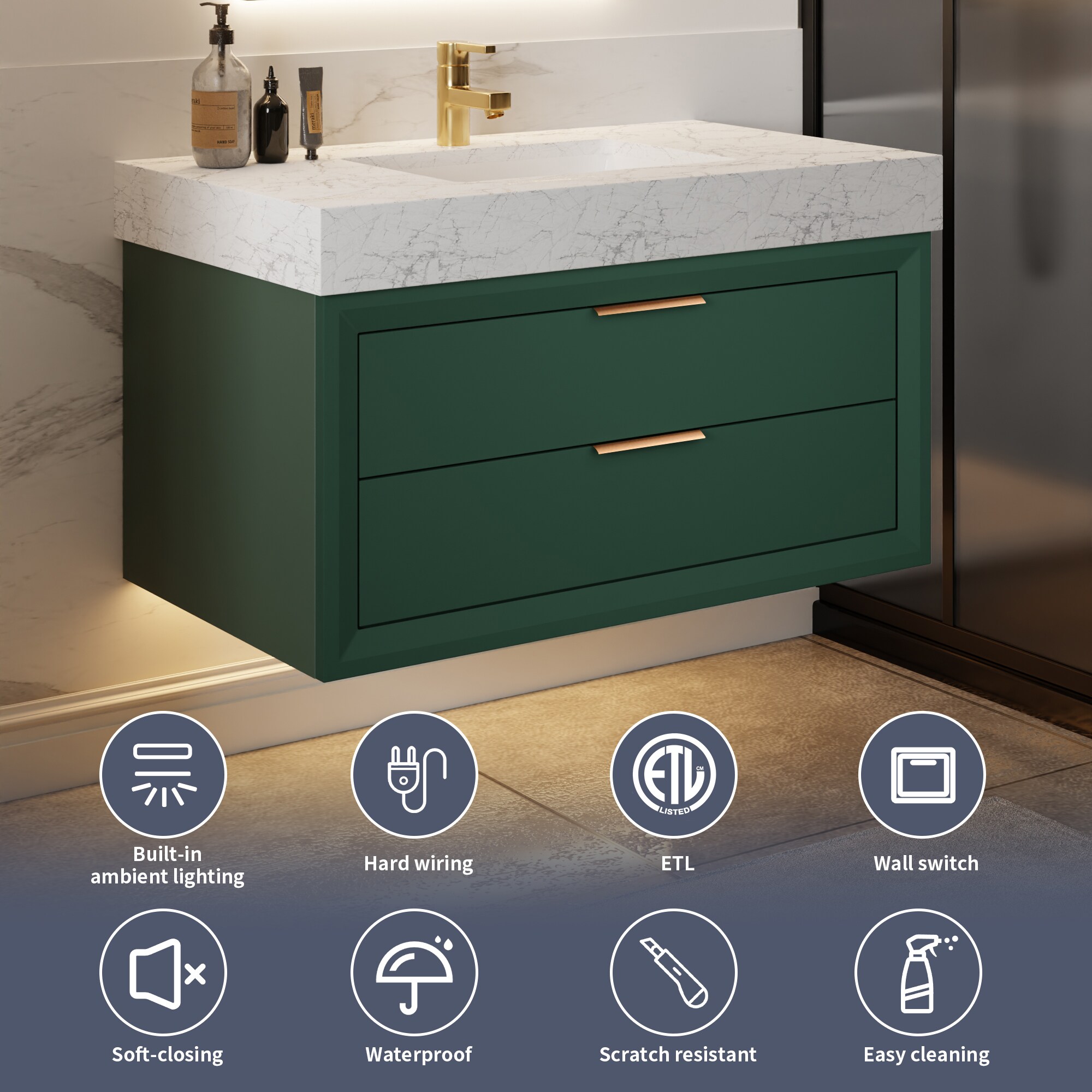ExBrite XB3621V8GN Bath-Vanity-Combo - View #5