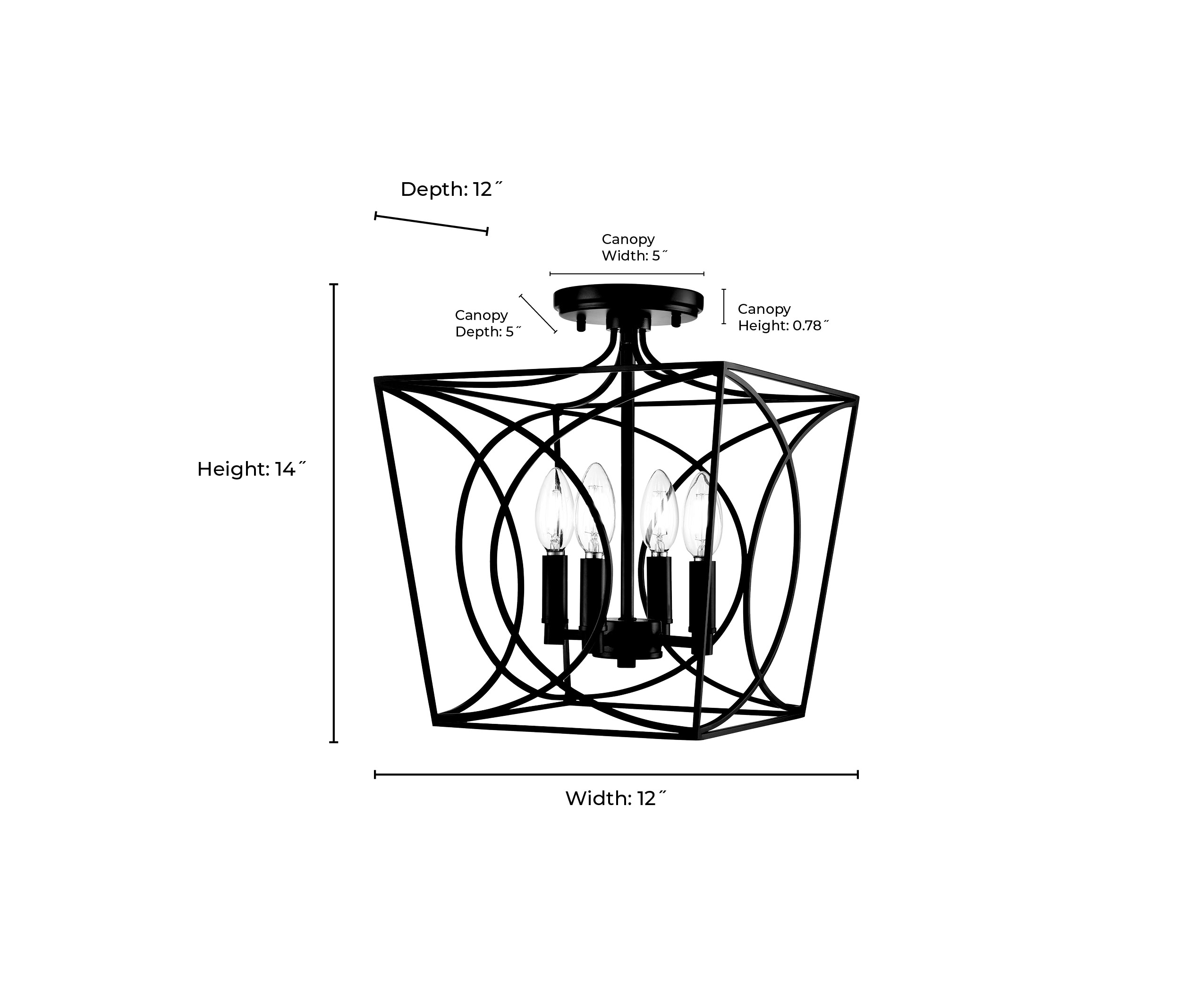 Millennium Lighting 4004-MB flushmounts - View #5