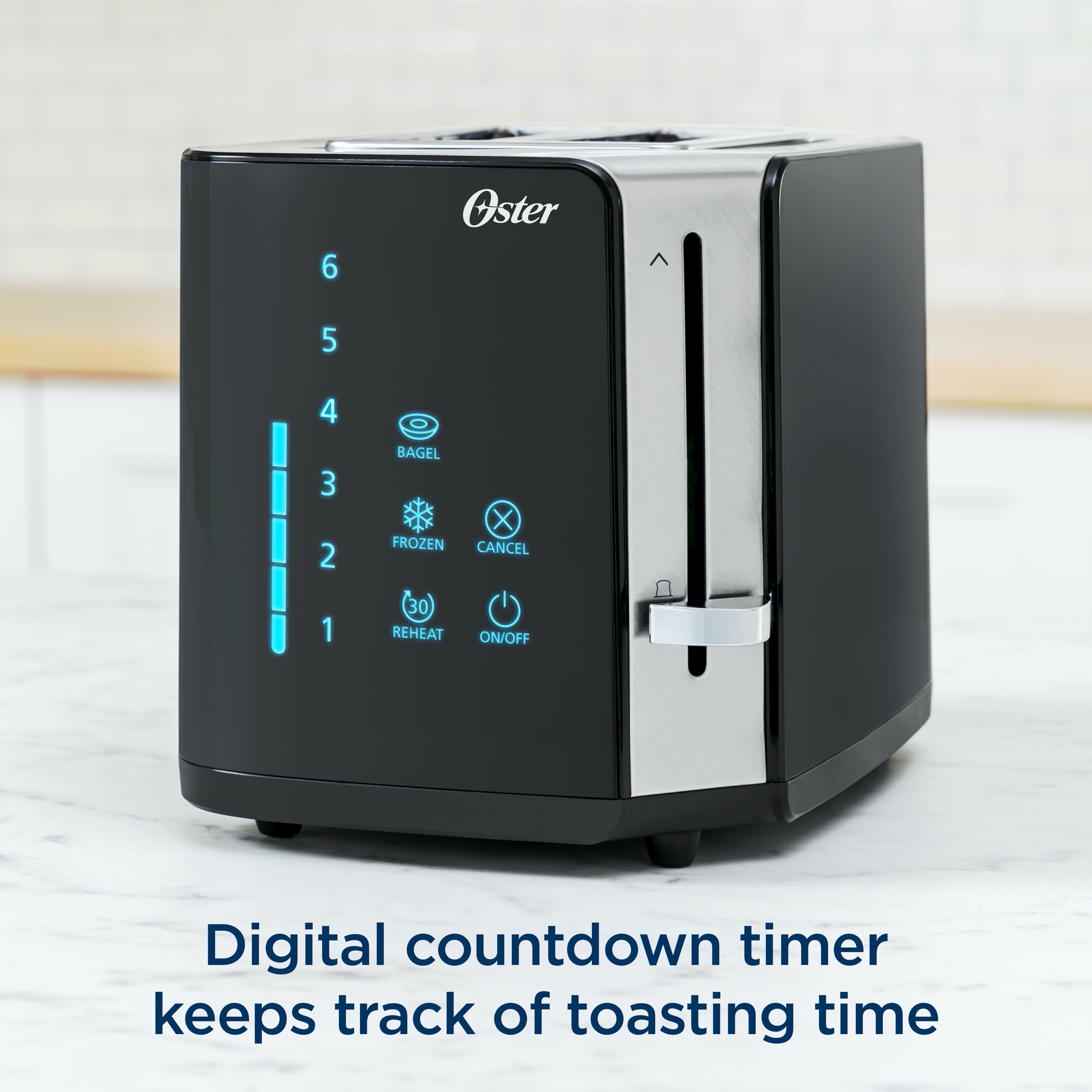 Oster 2-Slice Stainless Steel Digital Touchscreen Toaster