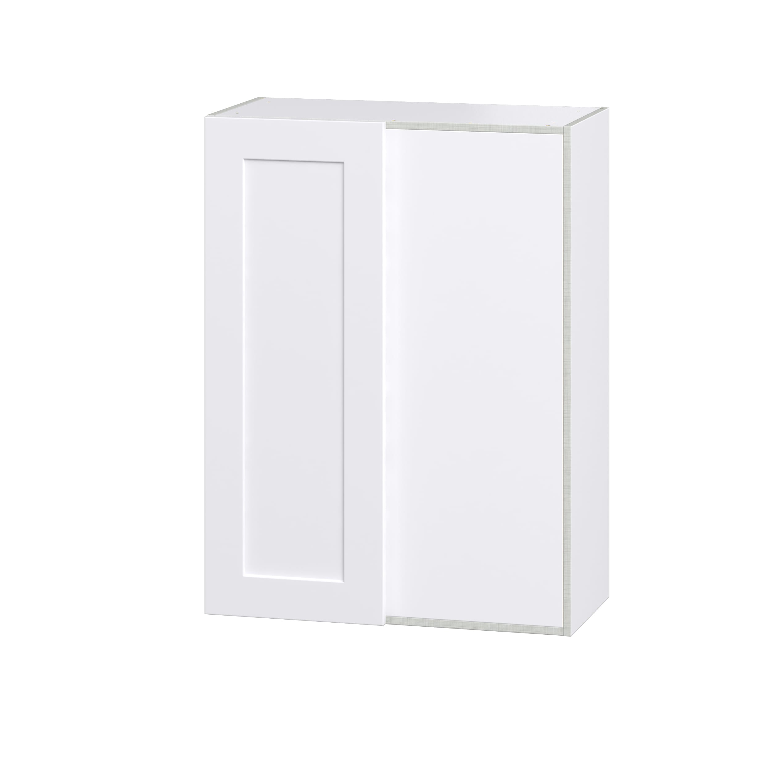 Hugo&Borg Jolie 9-in W x 40-in H x 14-in D Warm White Wall Fully Assembled Cabinet (Recessed Panel Shaker Door Style)