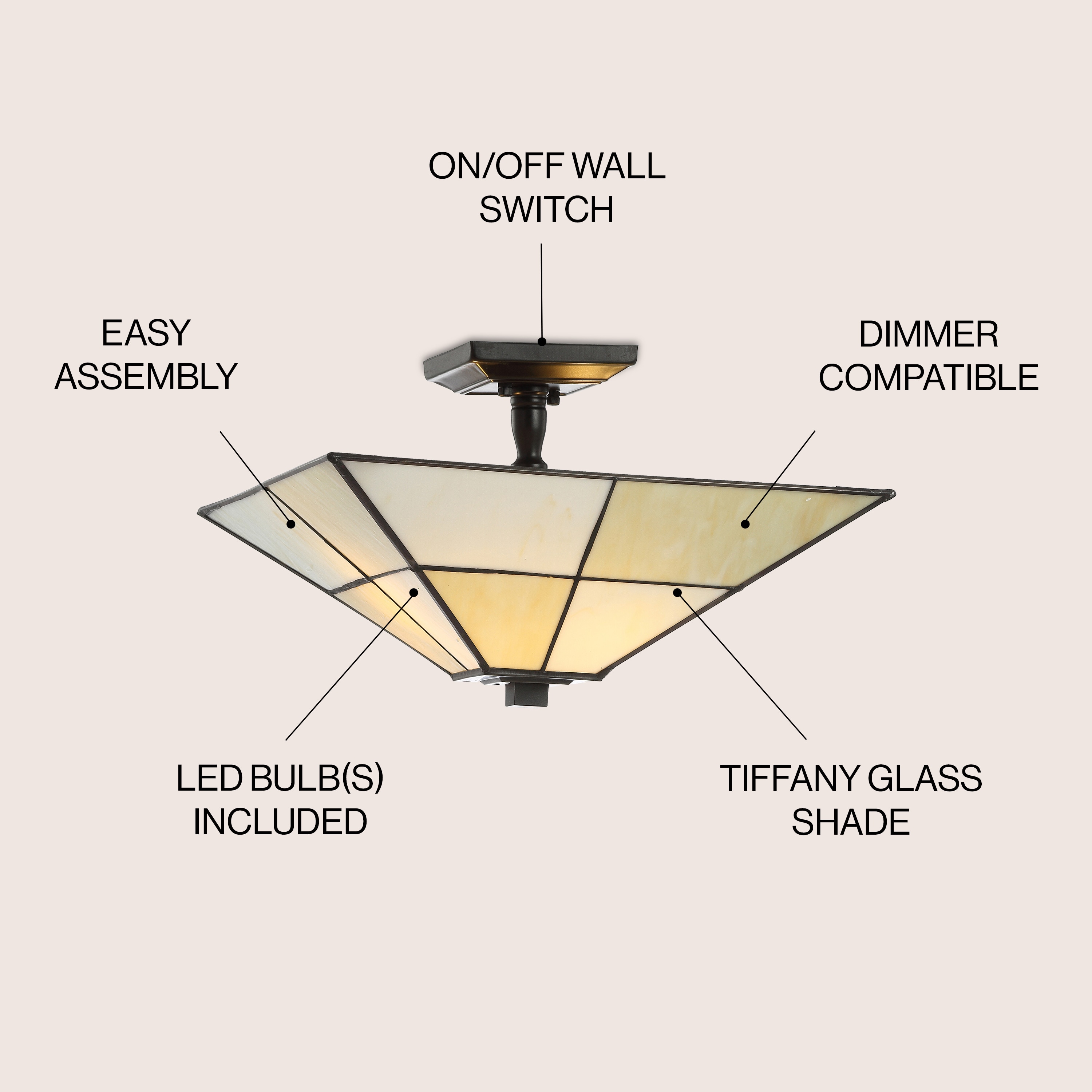 JONATHAN  Y JYL8025A flushmounts - View #3