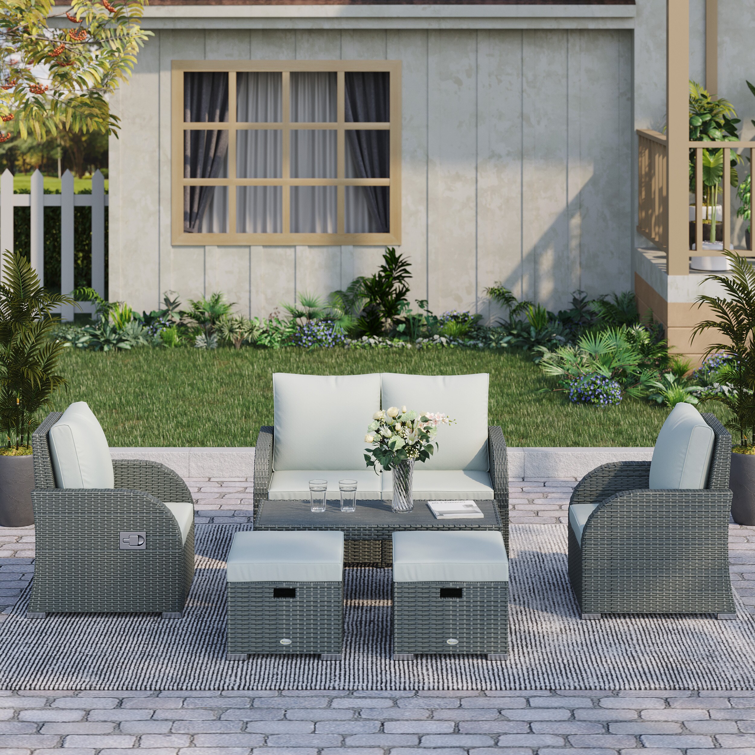 Outsunny 860-153 Patio-Conversation-Sets - View #2