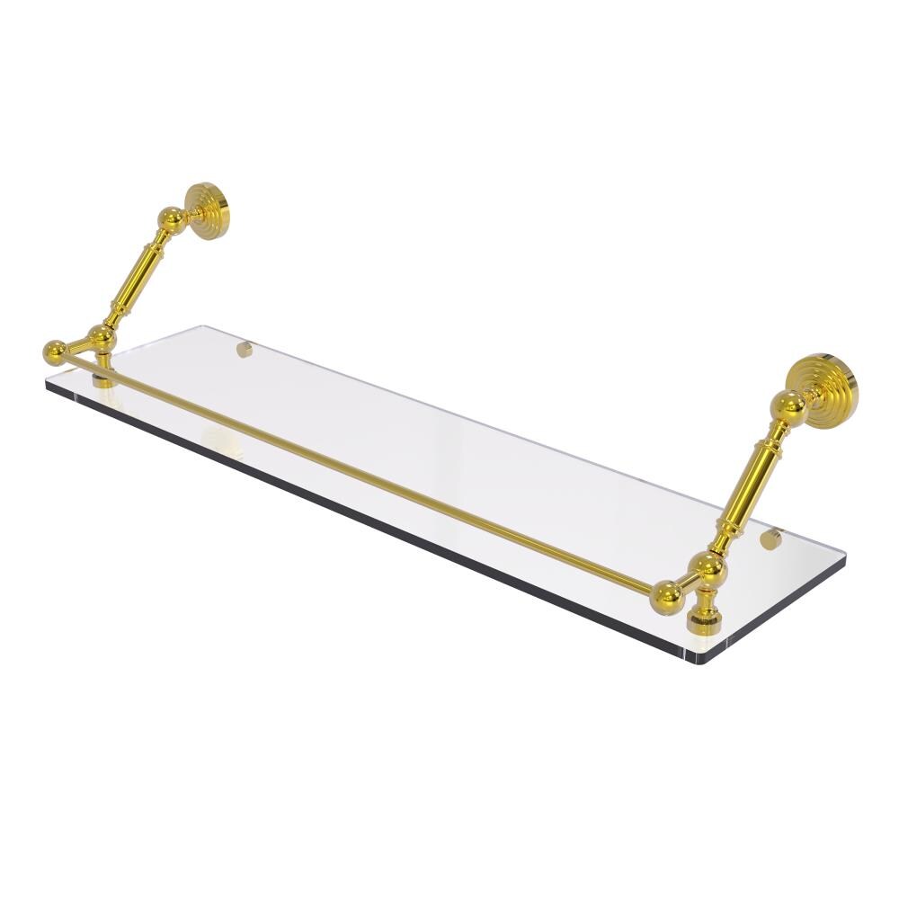 Allied Brass WP-1-30-GAL-PB Waverly Place Polished Brass Wall mount Bathroom Shelf ( 30-in x 7.3-in x 8-in )