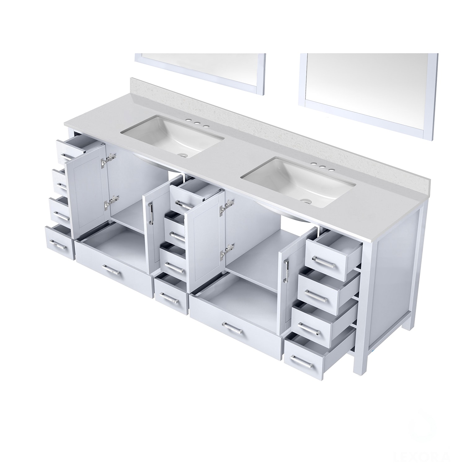 Lexora LJ342284DAWQM34 Bath-Vanity-Combo - View #3
