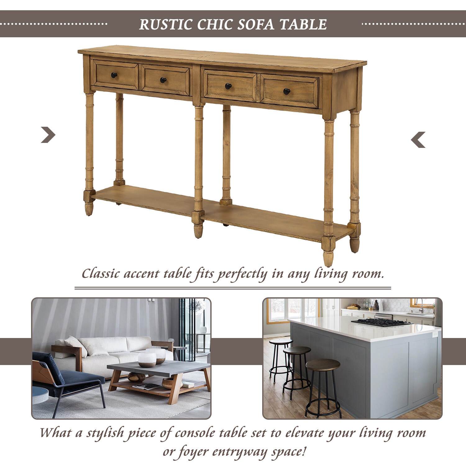 SINOFURN SYA010268WT Console-Sofa-Tables - View #9