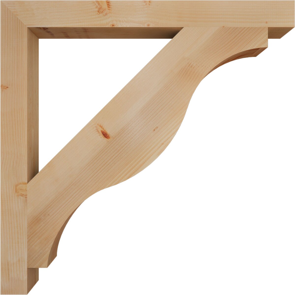 Ekena Millwork BKT04X44X44FST05SDF Exterior-Brackets-Braces - View #3