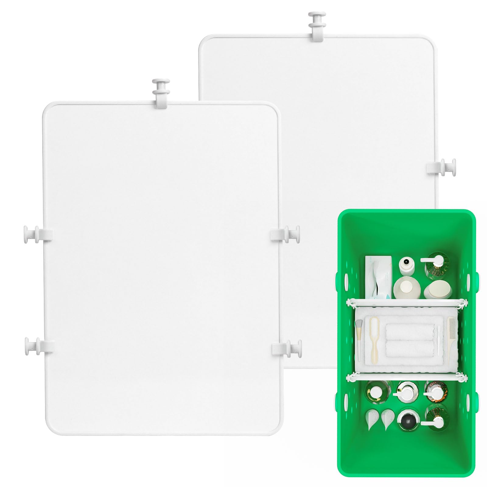 Phewnyzo  2 pcs divider tray for extra large organizer bag custom fit for XL size includes 10 fastening buttons durable water resistant plastic