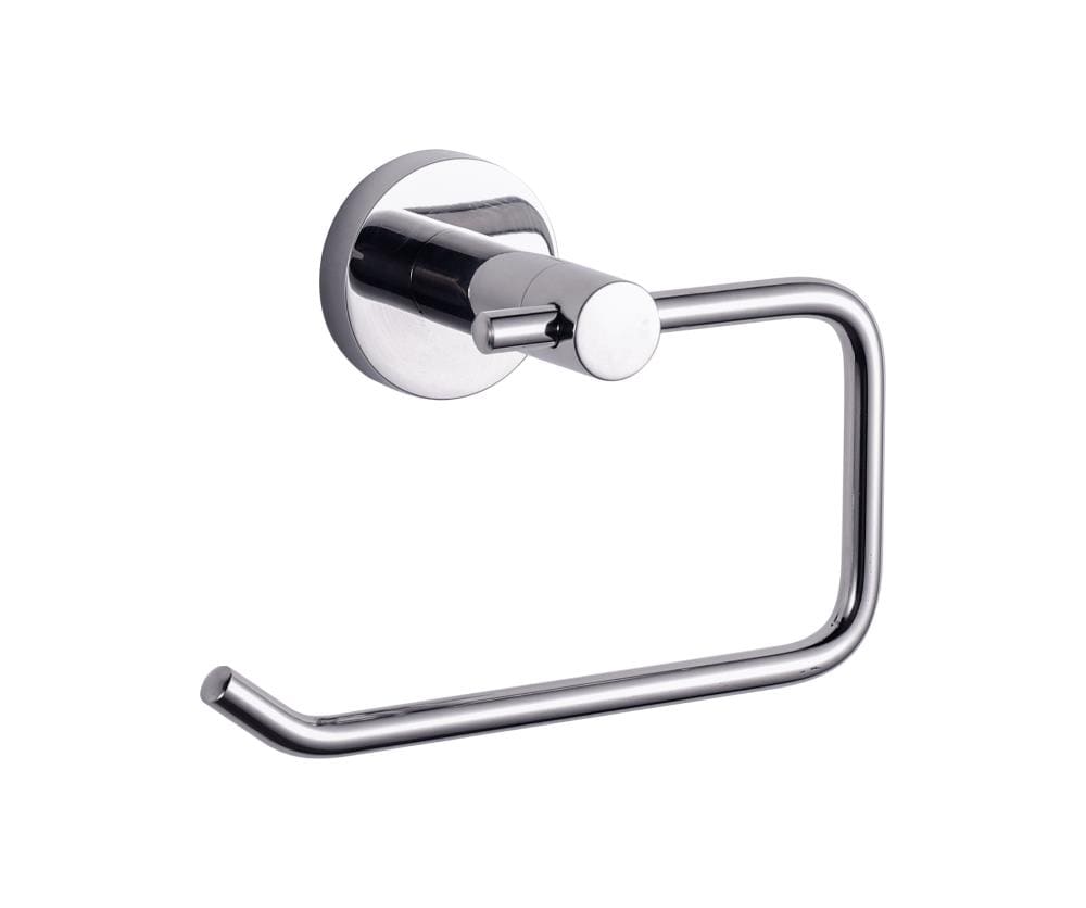Lexora LPH16152PC Bagno Nera Chrome Wall mount Single post Toilet Paper Holder 1 -Rolls