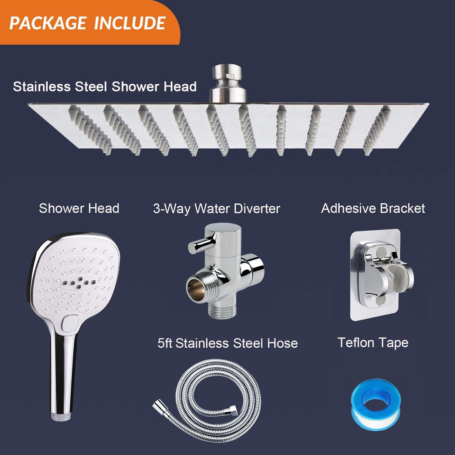 Lovav 5749848445820 Fixed-Showerhead - View #5