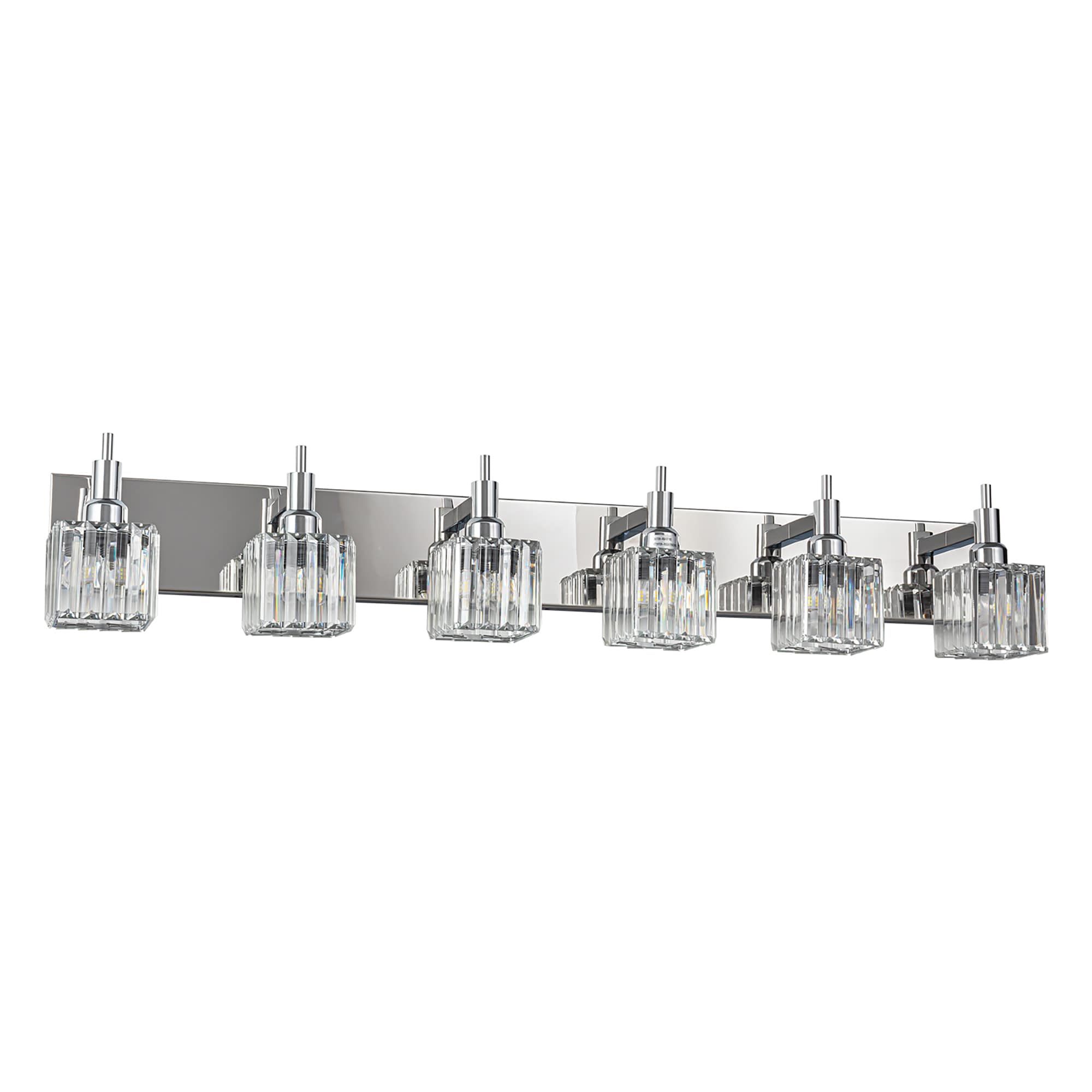 EDISLIVE Y81010000054798 Alegre 43.3-in 6 -Light Chrome Modern/contemporary Vanity light