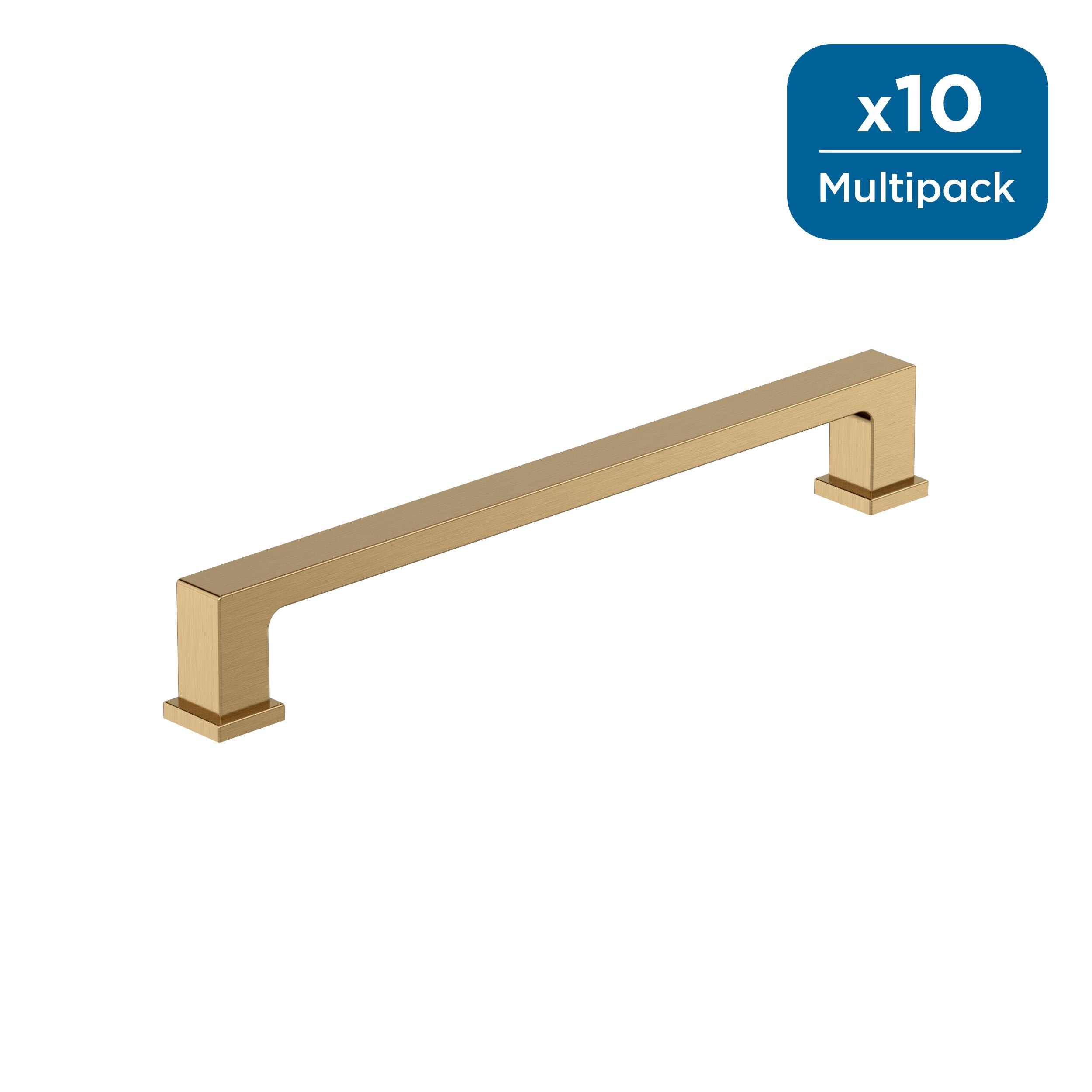 Amerock 10BX37033CZ Bridgeport 6-5/16-in , 160mm Center to Center Champagne Bronze Cylindrical Bar 10 -Pack