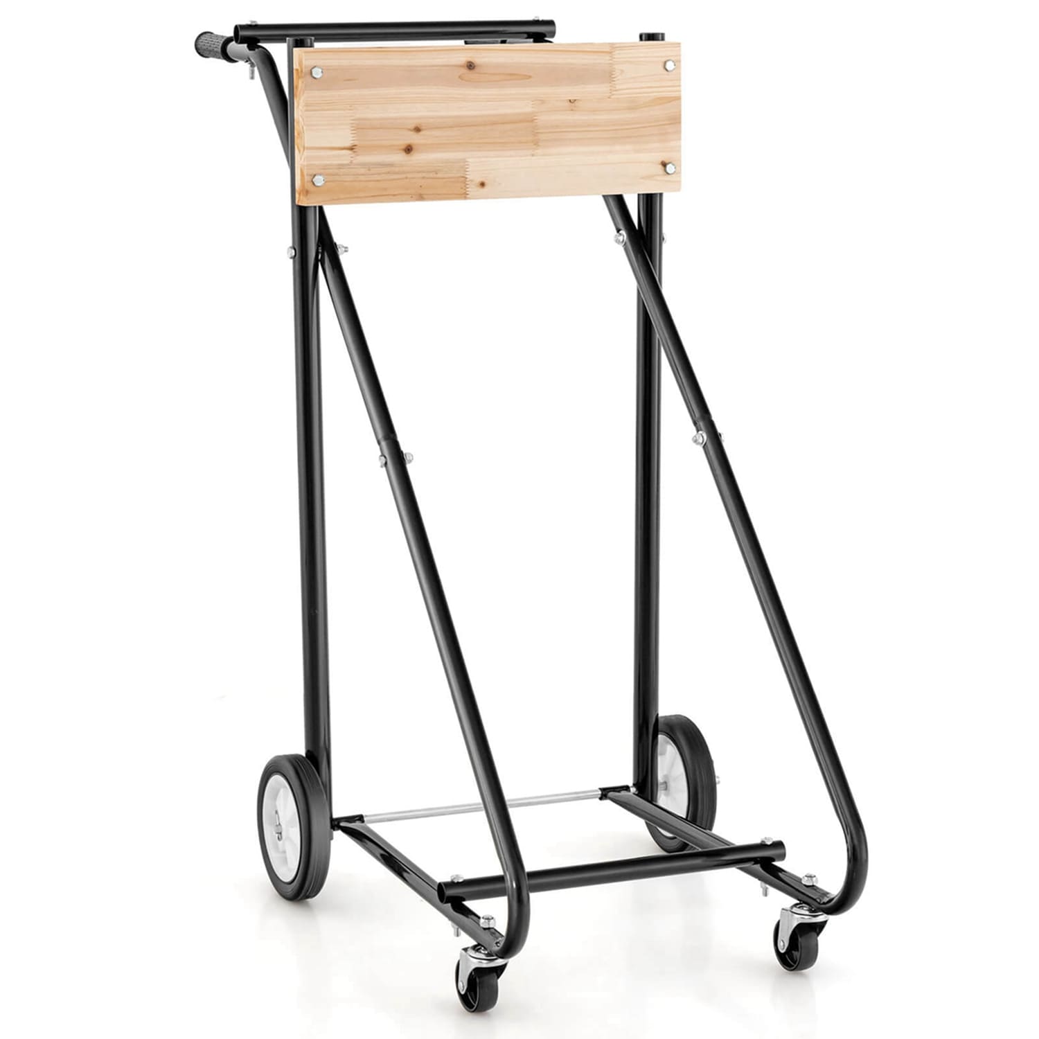 Costway  Outboard Boat Motor Stand Heavy Duty Engine Carrier Cart Dolly with 4 Smooth Wheels