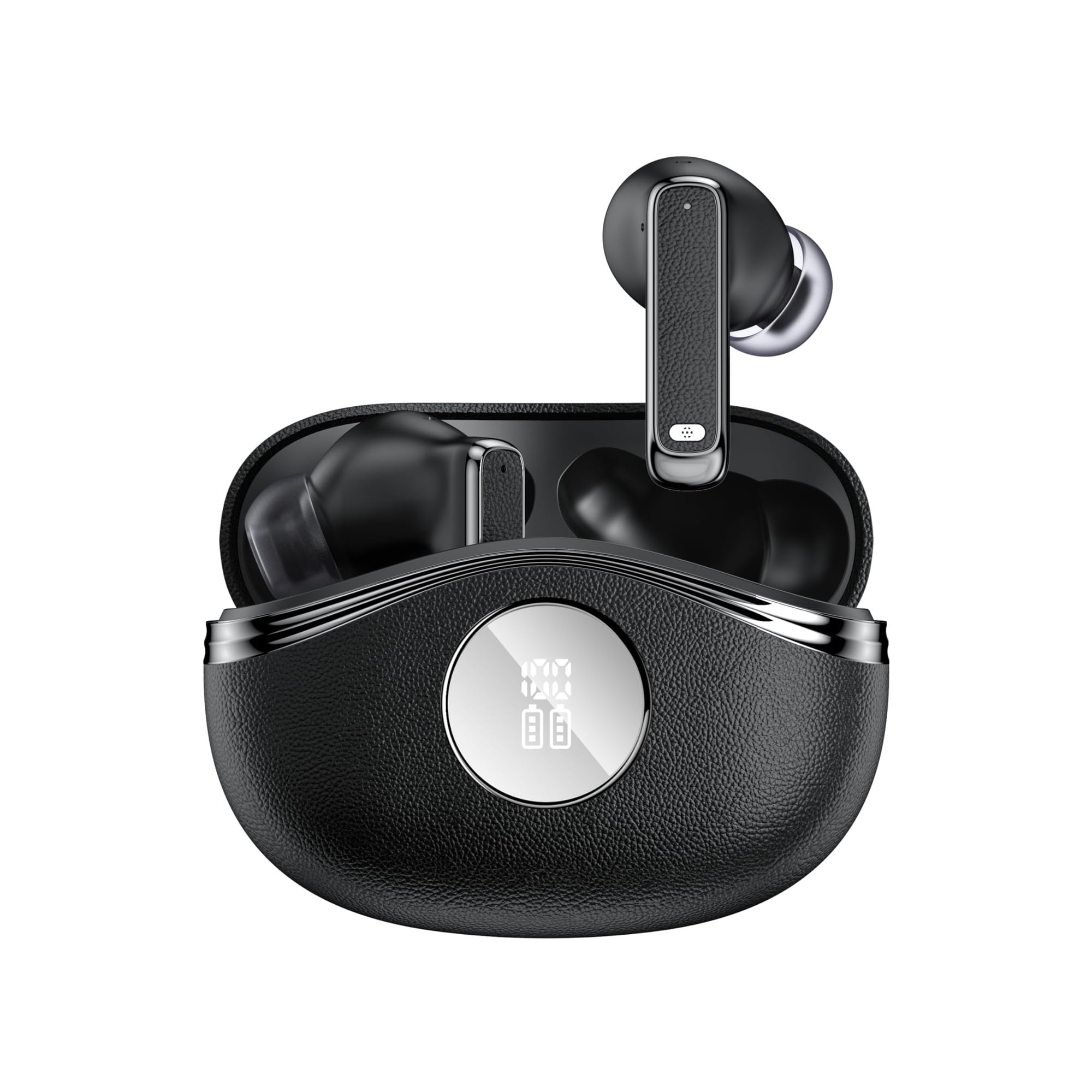 JVFCXXV Wireless Earbuds Bluetooth Headphones Deep Bass 40 Hours Playtime LED Power Display IPX7 Waterproof In Ear Earphone with Mic Black #LJV0821G599