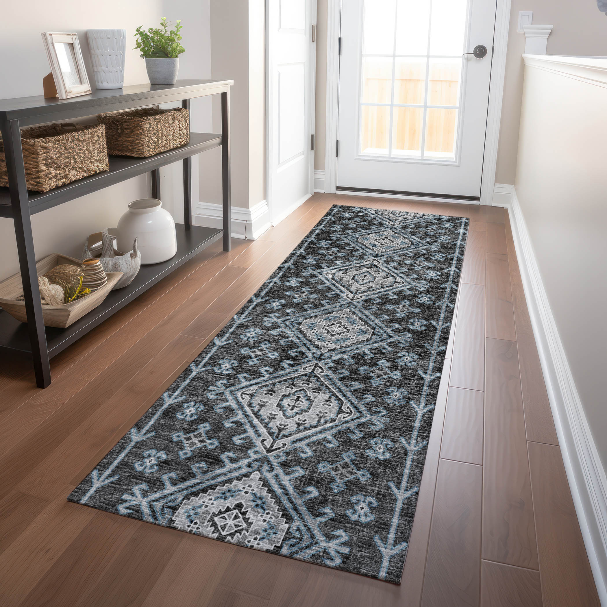 Addison Rugs AMF73SH2X8 Mayfield AMF73SH 2 x 7 (ft) Loomed Polyester Shadow Rectangular Indoor Abstract Machine washable Runner rug