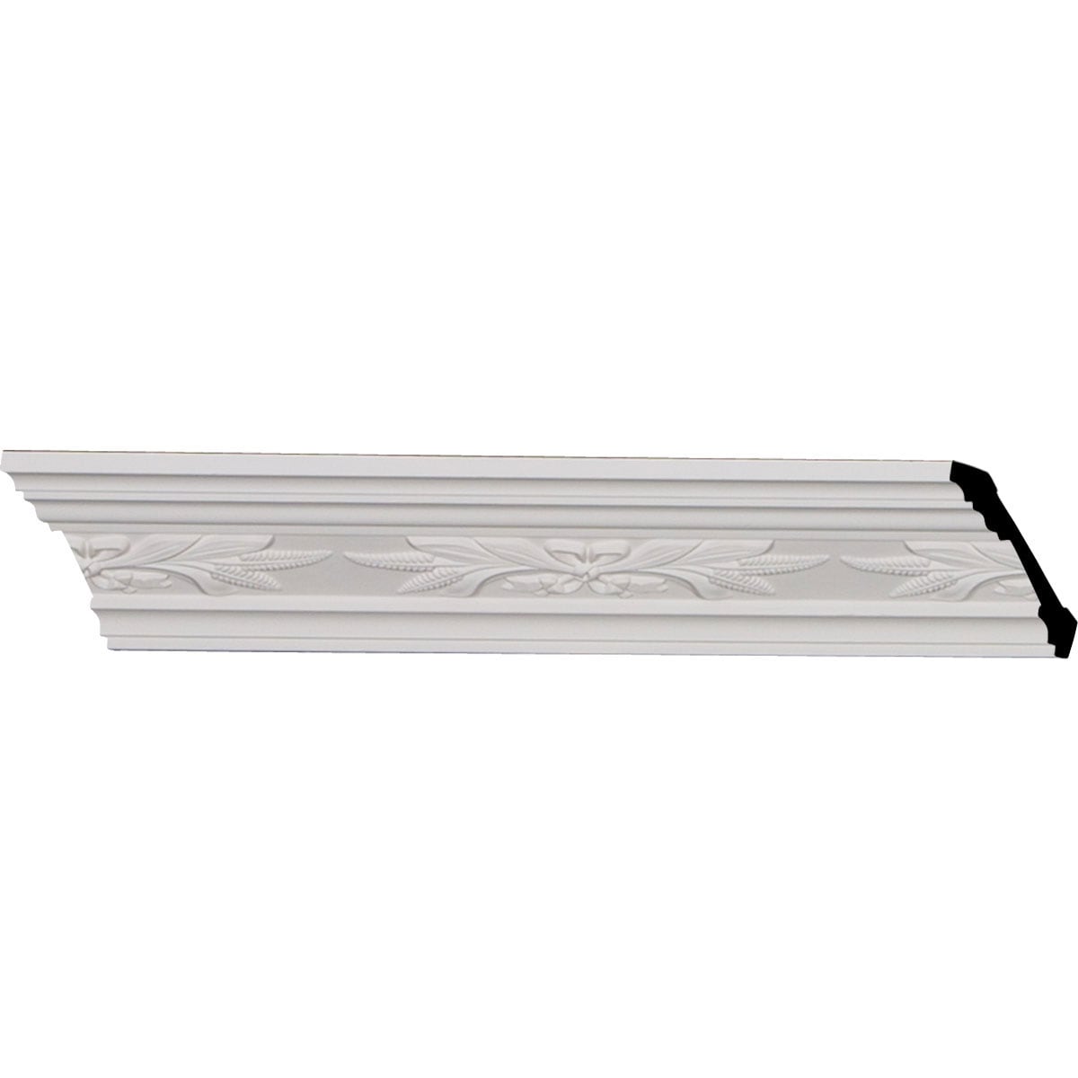Ekena Millwork MLD03X03X04HA-CASE-2 Harvest 3-1/4-in x 7-ft 10-1/2-in Primed Urethane MLD03X03X04HA-CASE-2 Crown Moulding 2 -Pack
