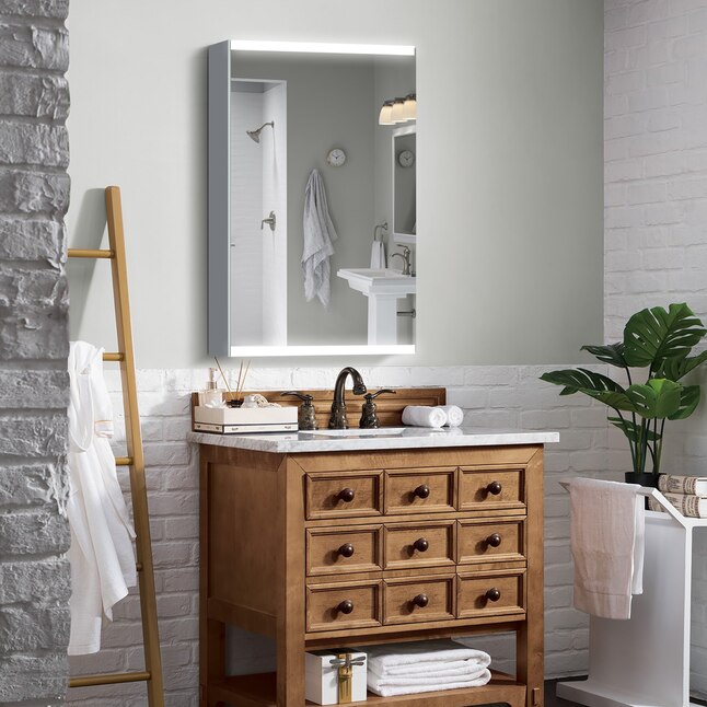 Wellfor Mirrored Bathroom Medicine, Vanity Medicine Cabinet With Mirror