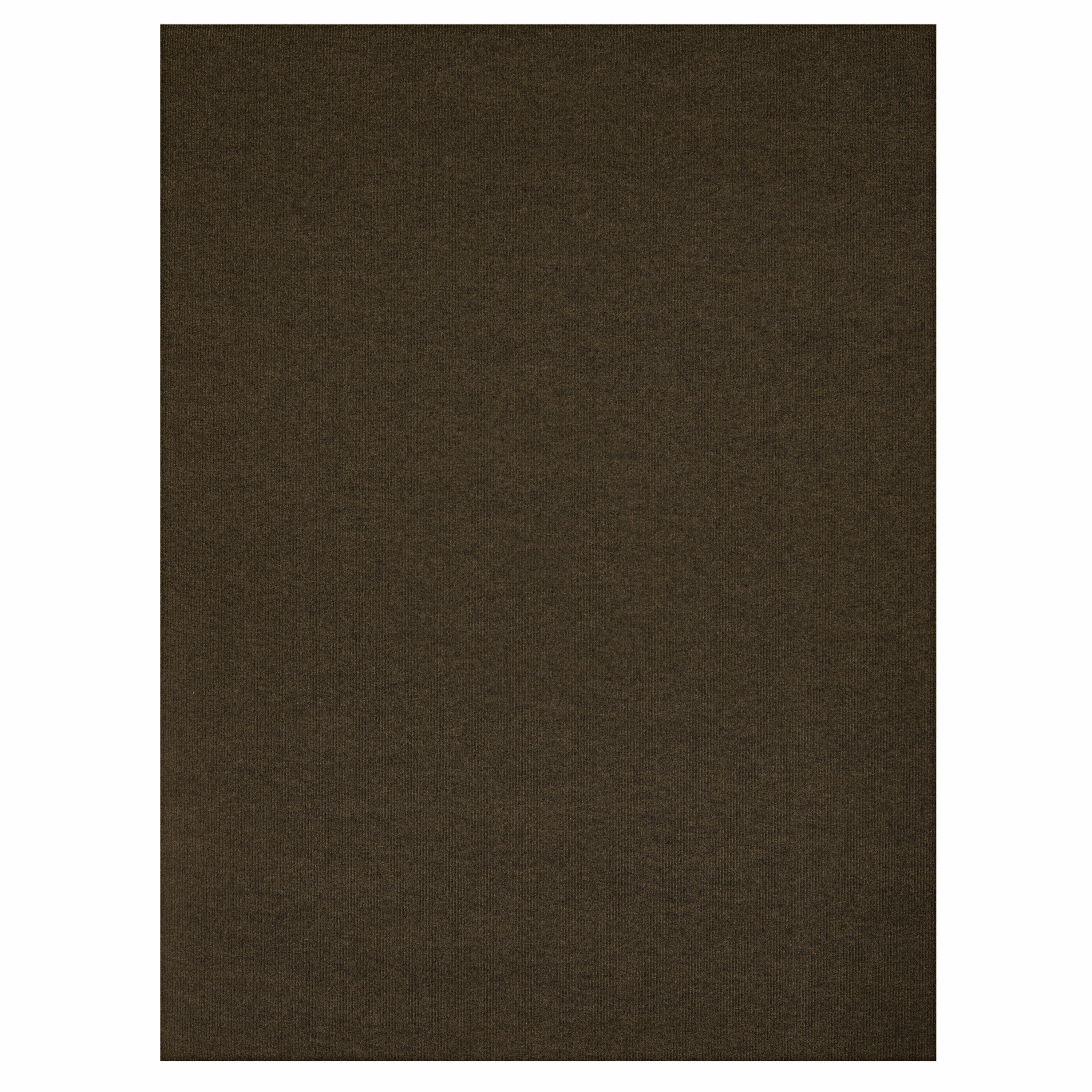 Project Source 6 X 8 (ft) Brown Indoor/Outdoor Solid Area Rug