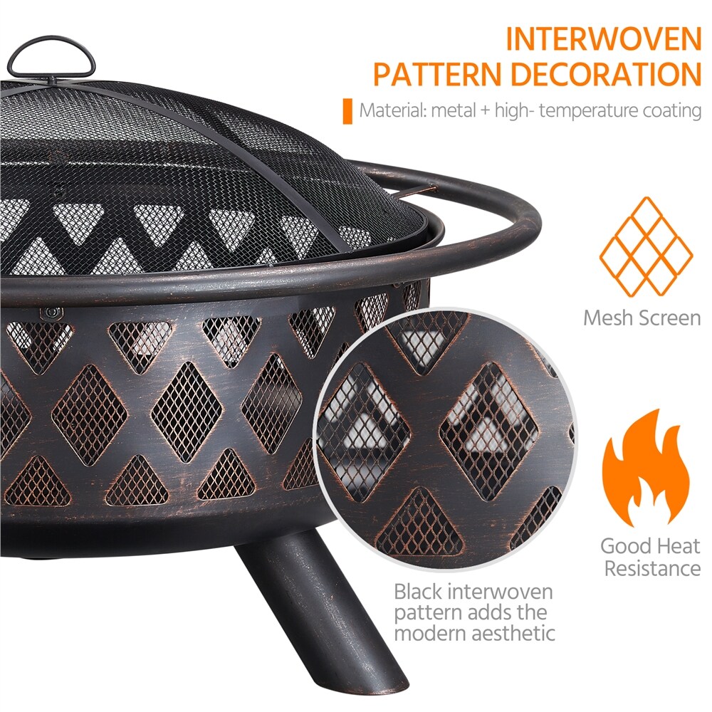 Yaheetech LSEU570001 Outdoor-Woodburning-Firepits - View #5