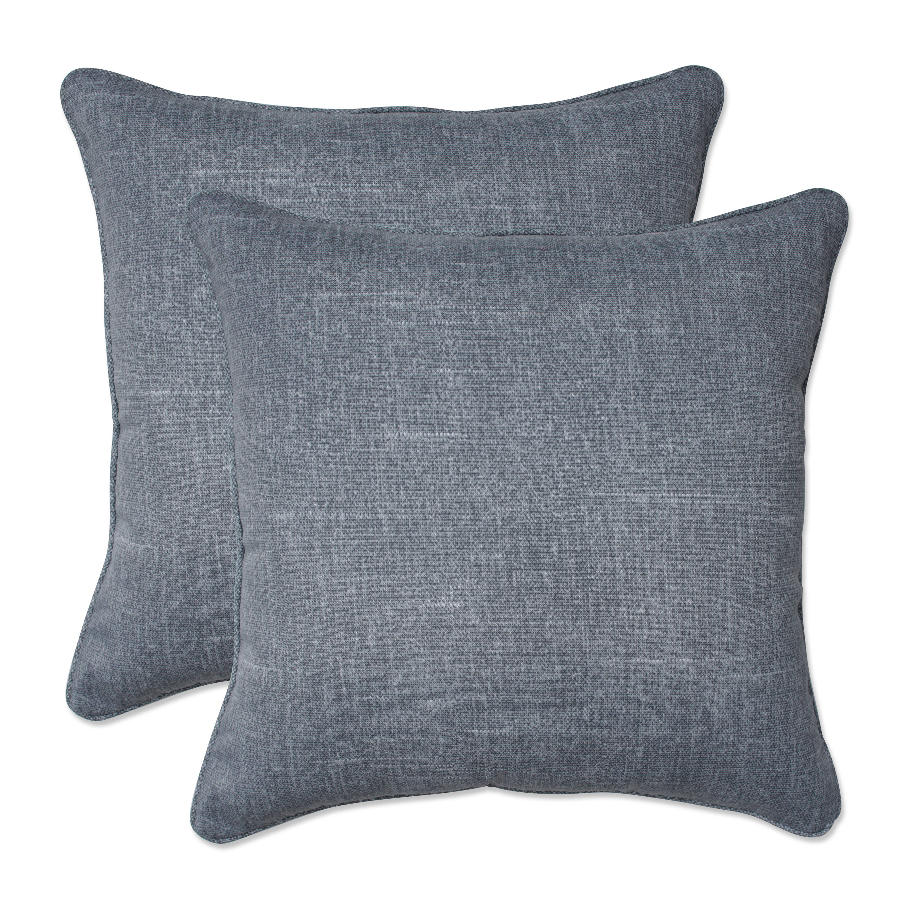 Gray Outdoorindoor Tory Graphite 185 Inch Throw Pillow Set Of 2 Outdoor Decorative Pillows 2208