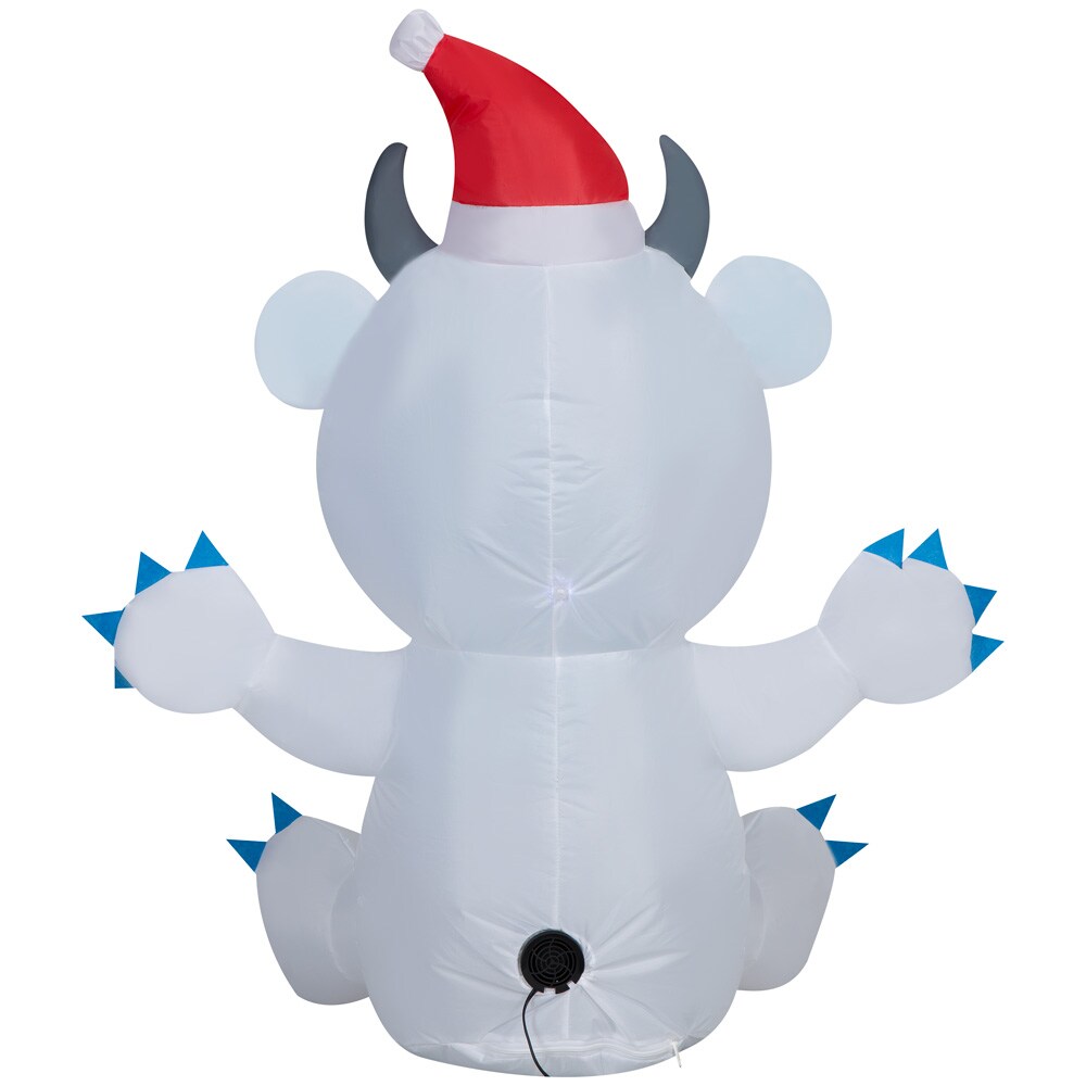 Holiday Living 9.5-ft Lighted Yeti Christmas Inflatable in the