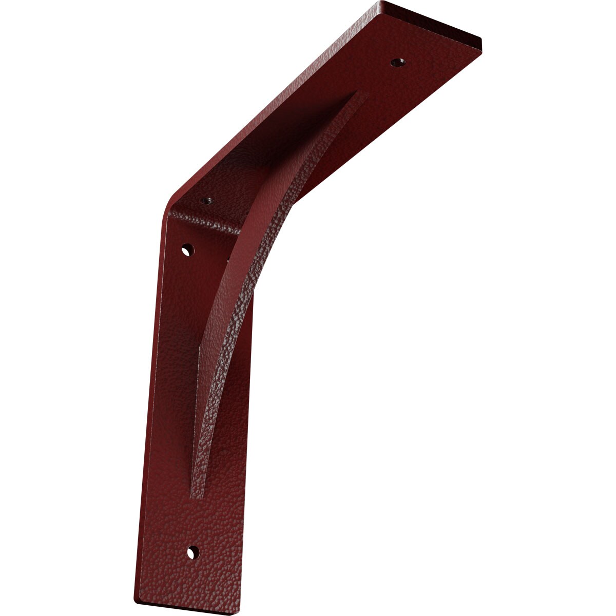 Ekena Millwork BKTM02X08X08LEHRE Legacy 8-in x 2-in x 8-in Red Steel Countertop support bracket