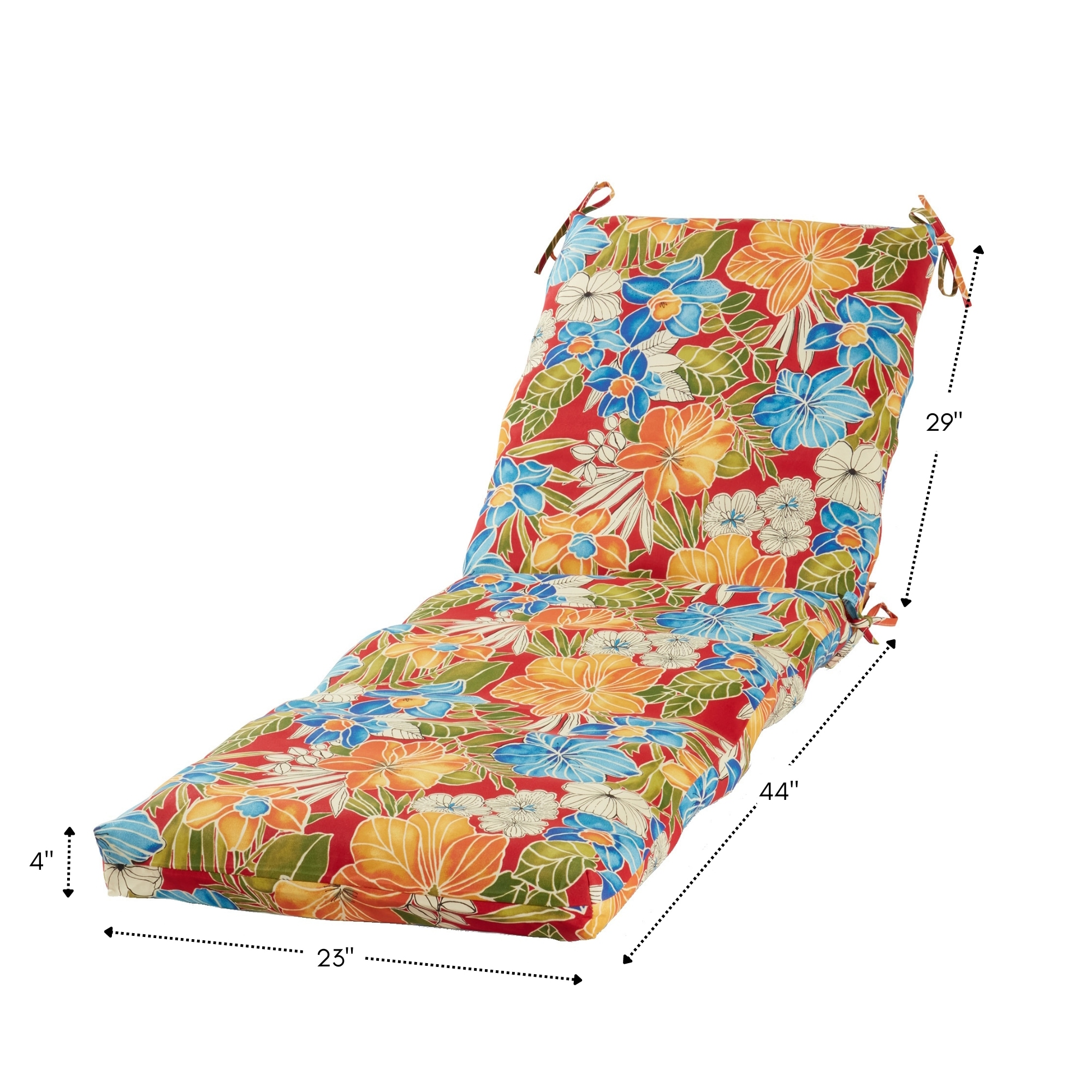 Greendale Home Fashions OC2802-ALOHA-RED Patio-Furniture-Cushions - View #7