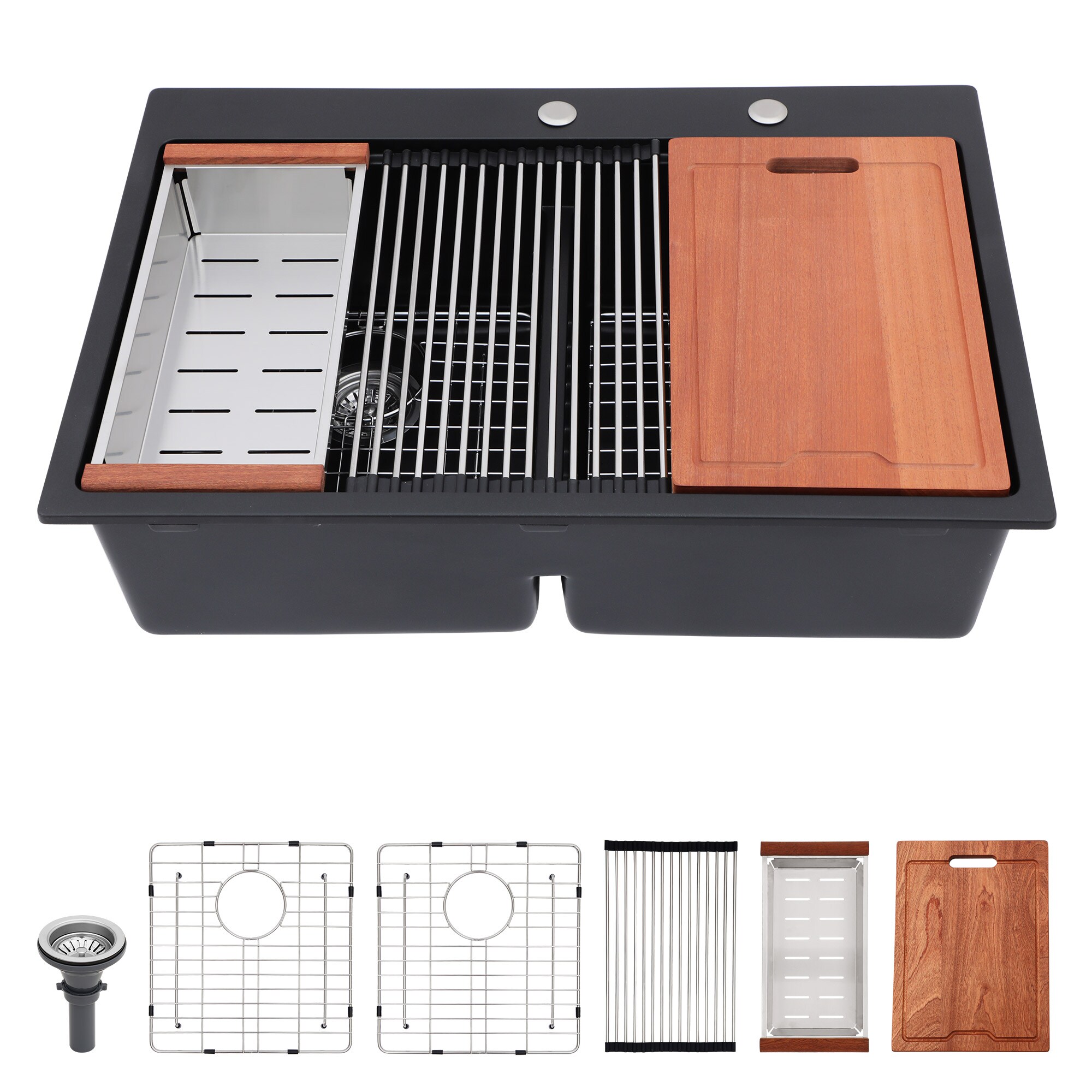 Lordear H-LTB3322R2-55 Kitchen-Sinks - View #3