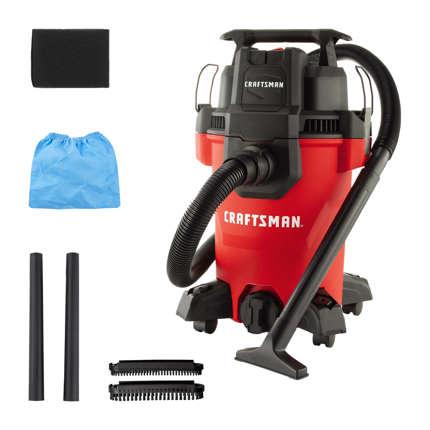 CRAFTSMAN 2.5-Gallons 2-HP Corded Wet/Dry Shop Vacuum with Accessories  Included