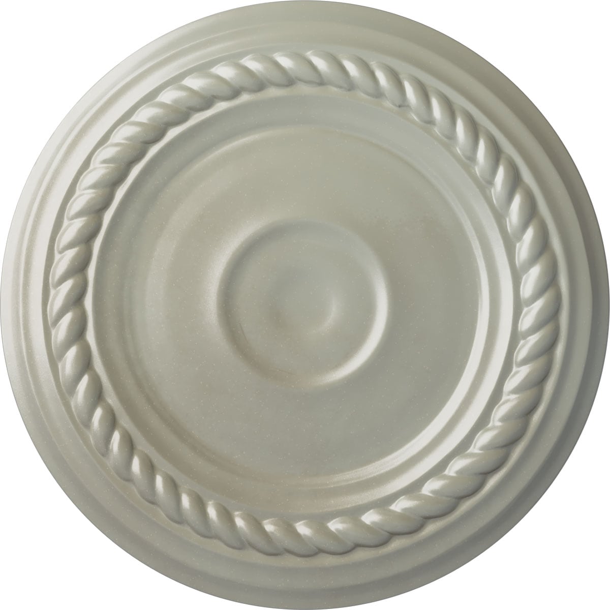 Ekena Millwork CM07ALFCS Small Alexandria 7.875-in W x 7.875-in L Painted Flash Copper Polyurethane Whole Ceiling Medallion
