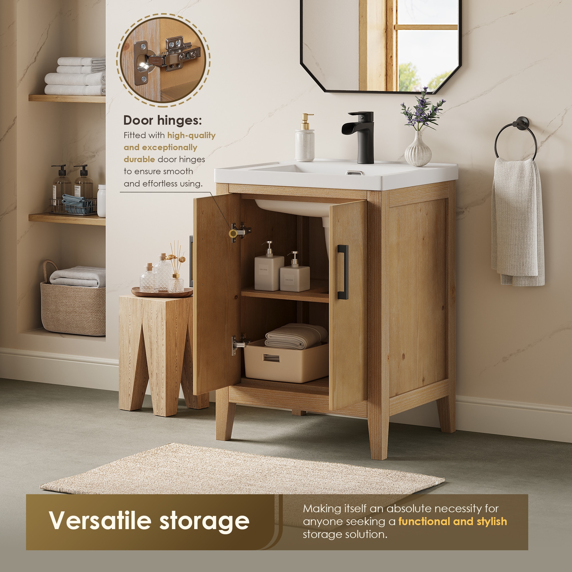Altair 566024-WF-WH-NM Bath-Vanity-Combo - View #7