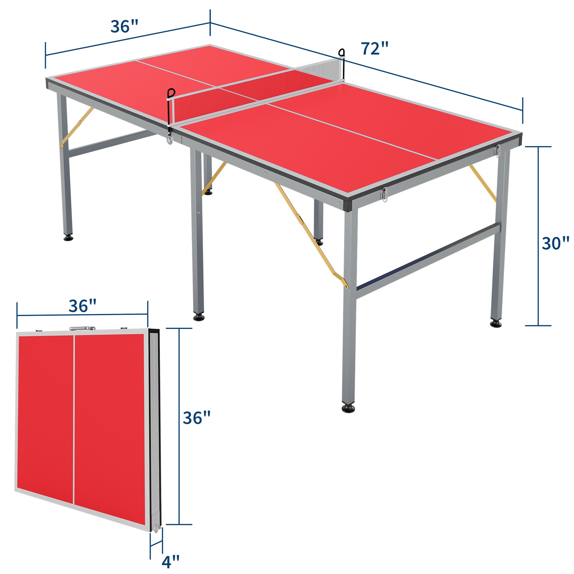 Garvee 72QPG2CI4865 Ping-Pong-Table - View #6