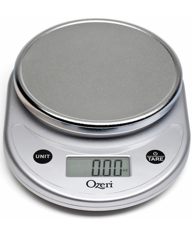 Ozeri Precision Pro Stainless-Steel Digital Kitchen Scale - Red, 12lb  Capacity, Battery-Operated, Oversized Platform