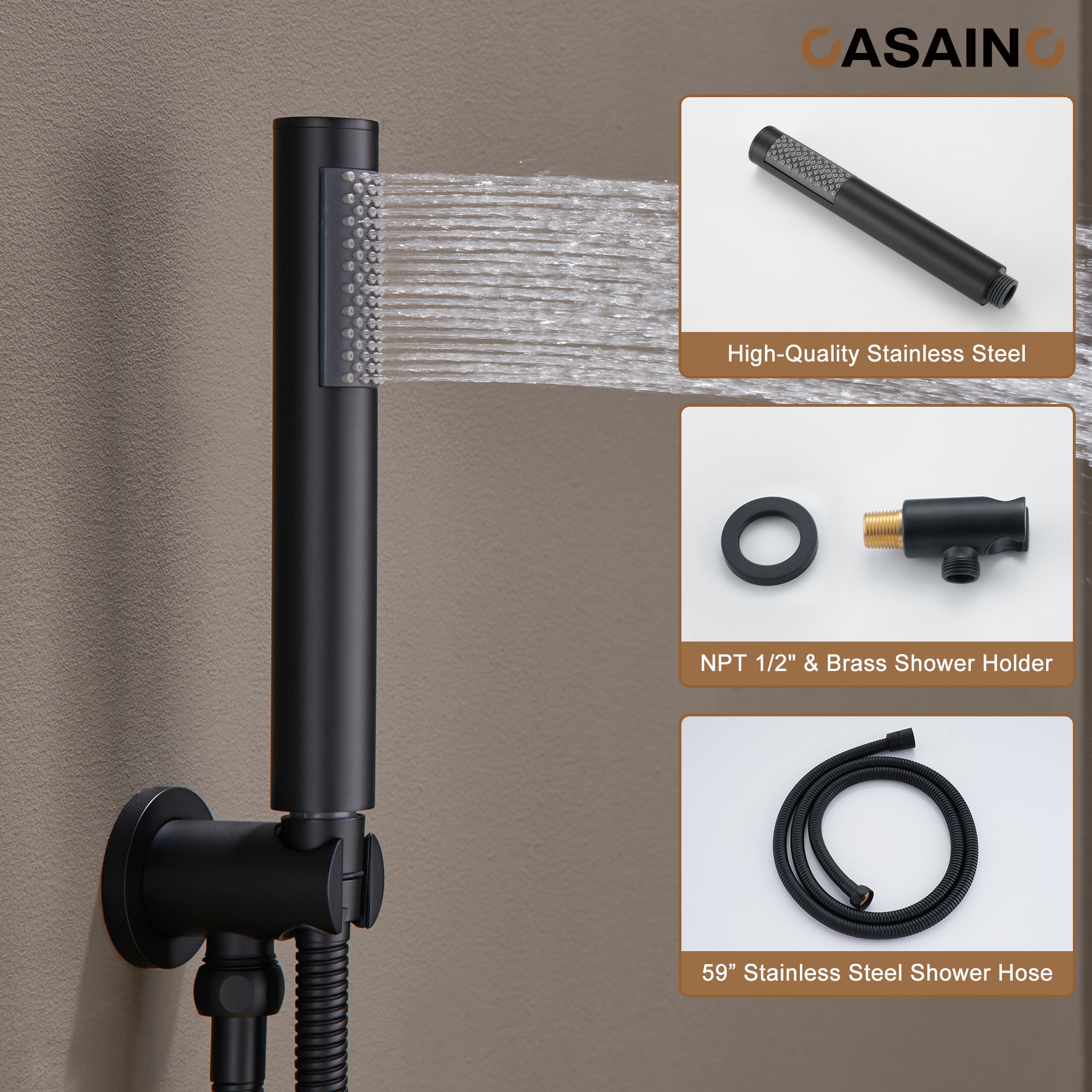 CASAINC CASA08BN-12 Showerhead-Bar-Panels - View #5