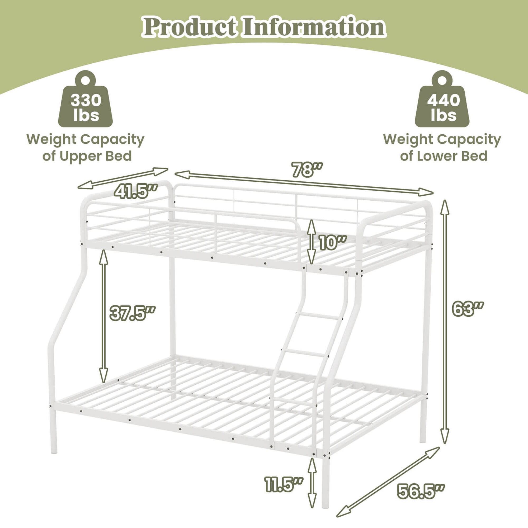Costway HCST04837 Bunk-Beds - View #2
