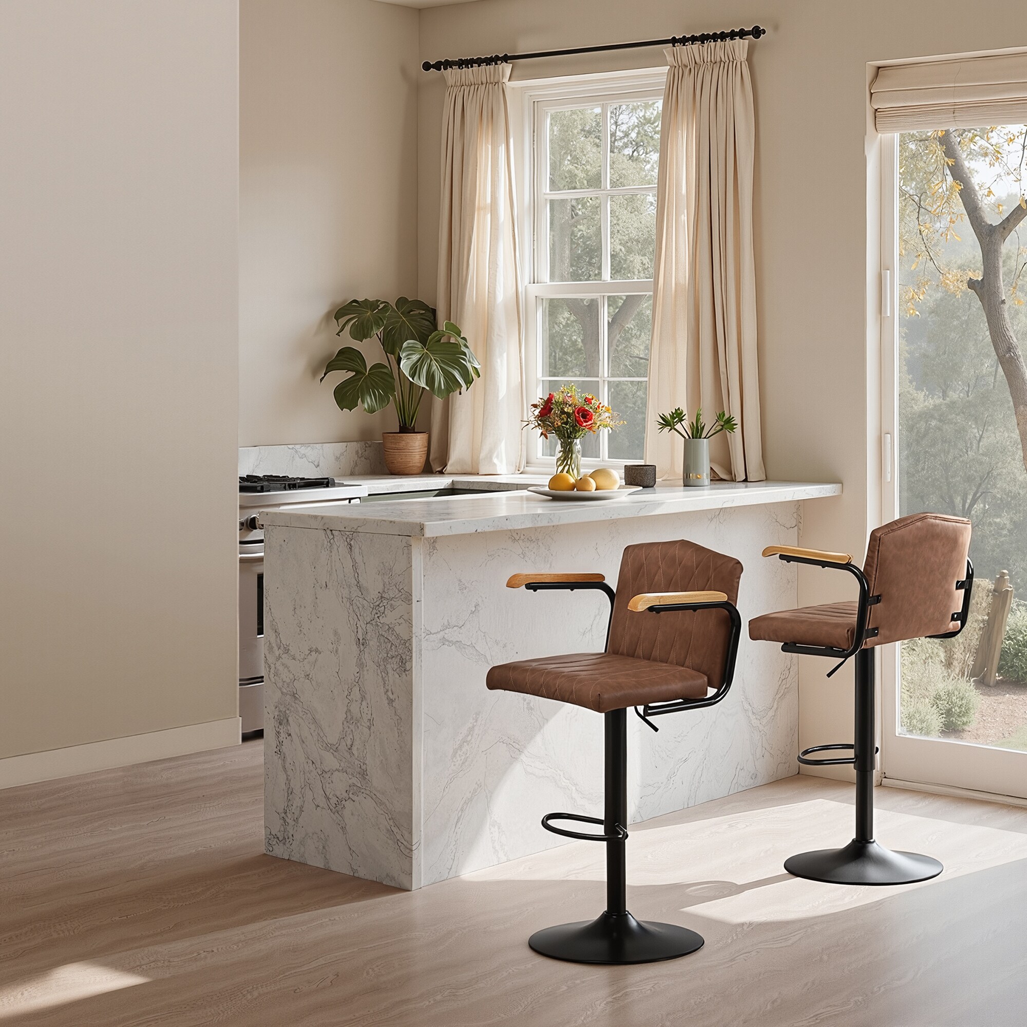 Vecelo LOE-CC-KW11-BRN stools - View #7