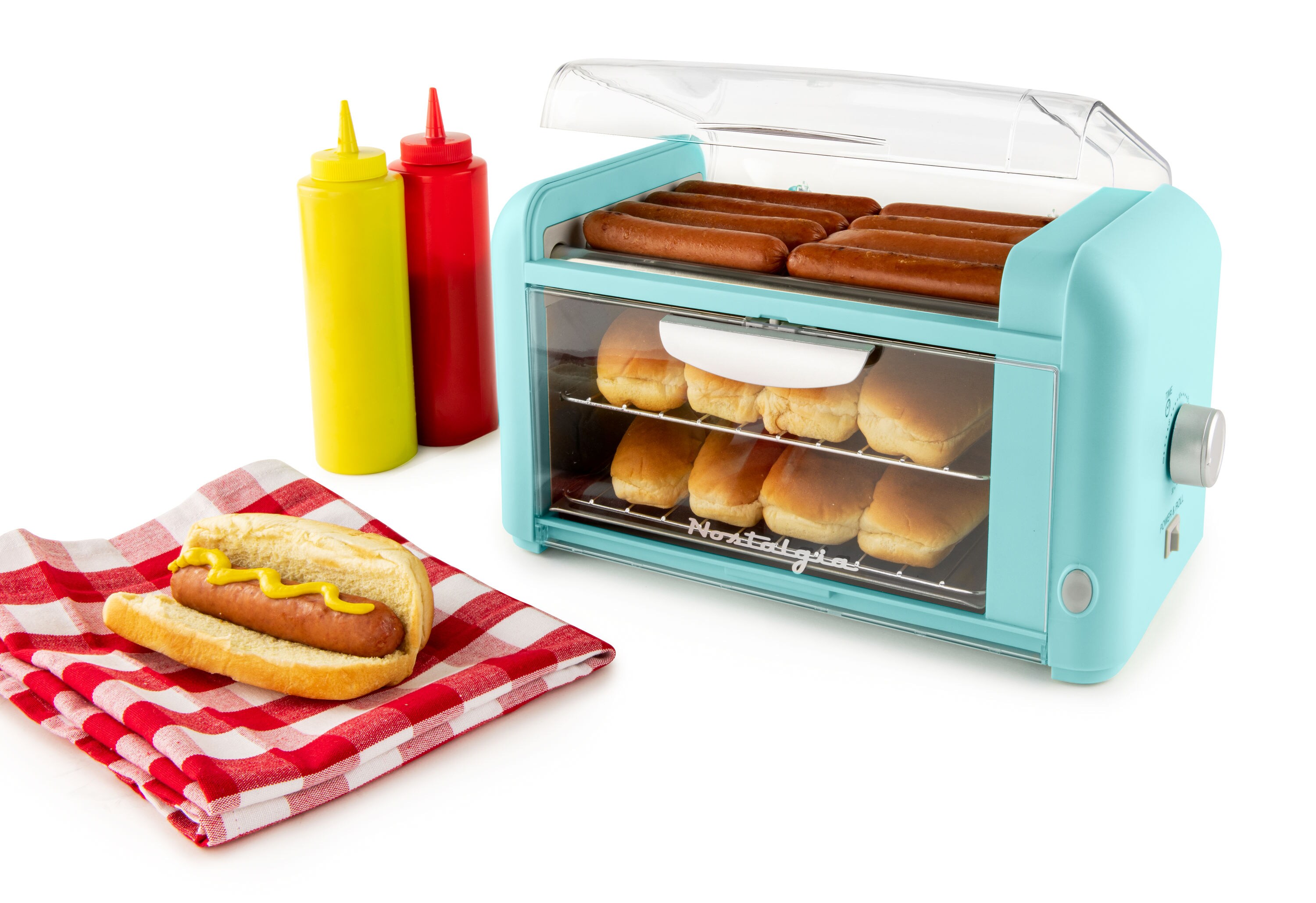 PLMN Hot Dog Warmer Color : Three tubes 220V small hot dog machine roller sausage heating machine barbecue machine home kitchen 