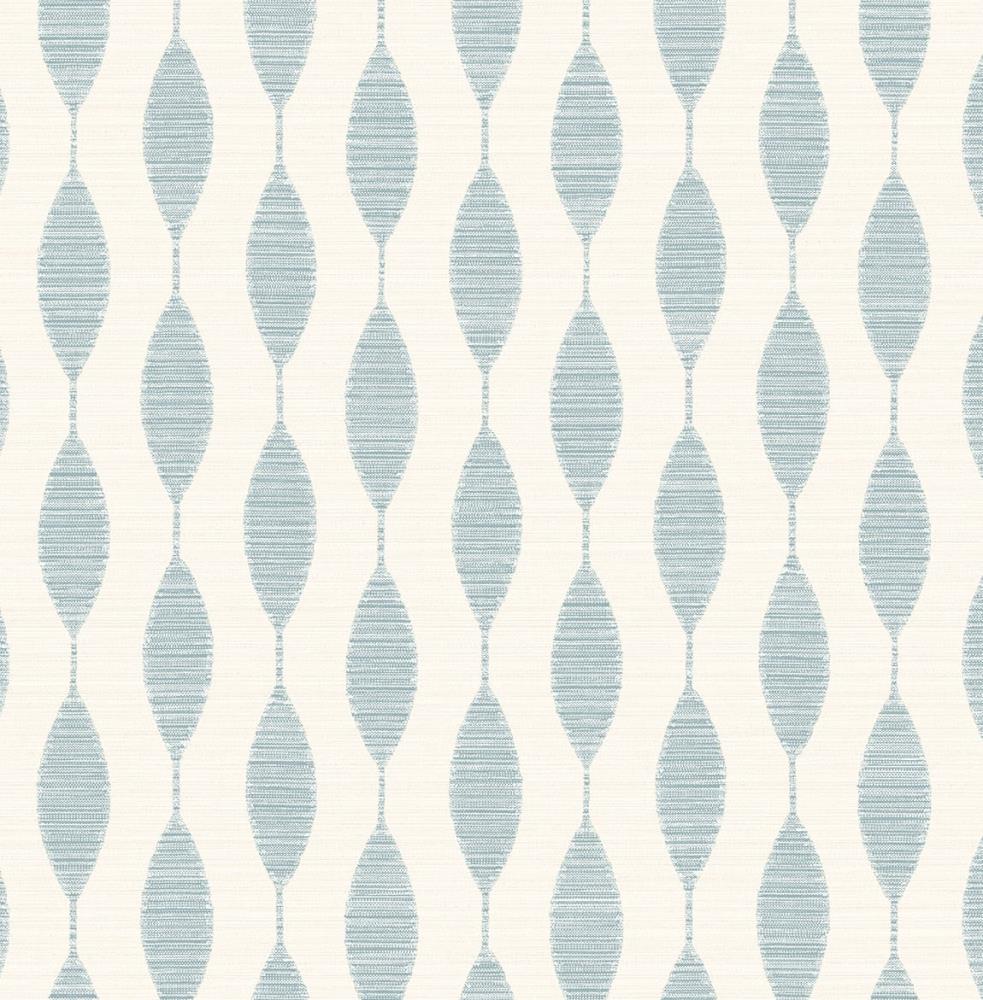 Stacy Garcia Home SG10912 Sojourn 30.75-Sq. Feet Blue Opal Vinyl Geometric Self-adhesive Peel and Stick Wallpaper