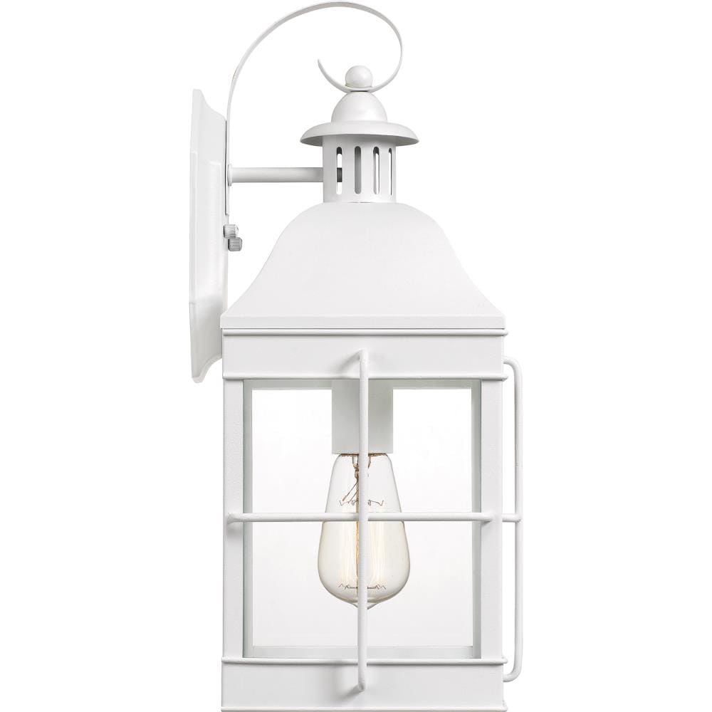 Ashley Harbour Riley 1-Light 17.25-in H White Lustre Outdoor Wall Light ...