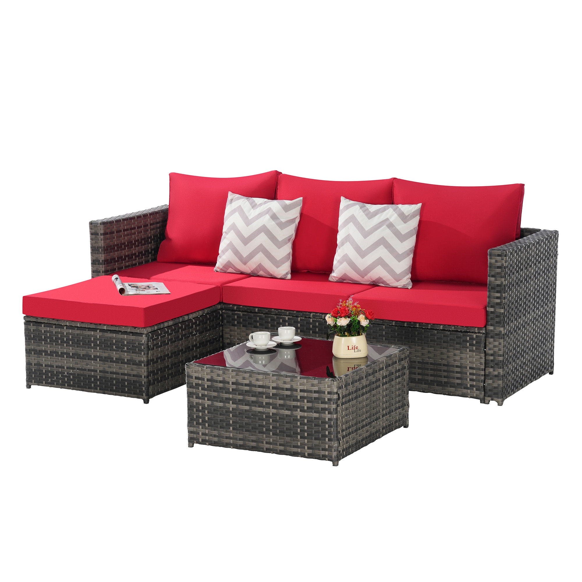 SINOFURN SYB670035RD Patio-Sofas-Daybeds - View #8