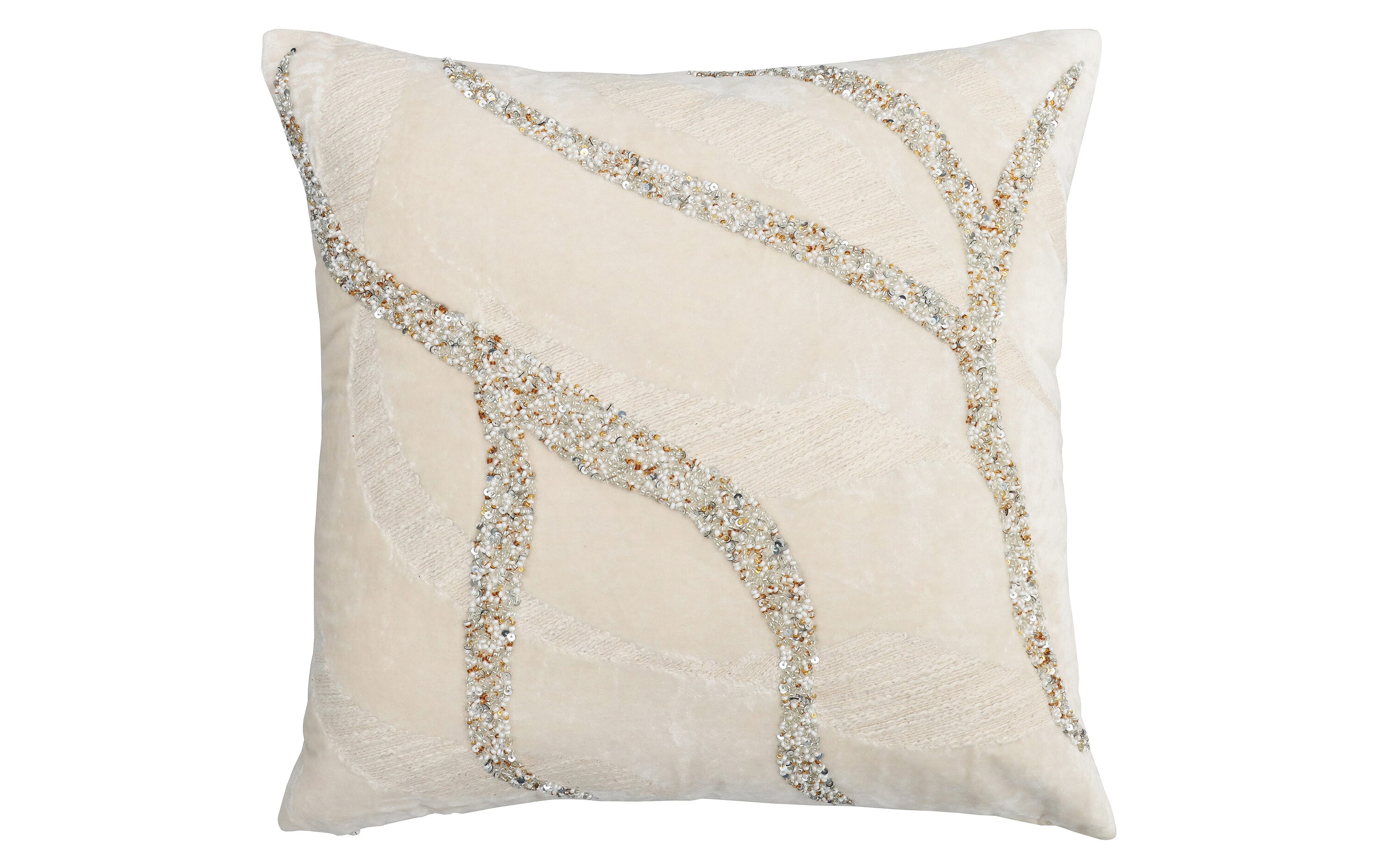 18 x 18 Handcrafted Cotton Accent Throw Pillows, Woven Lined