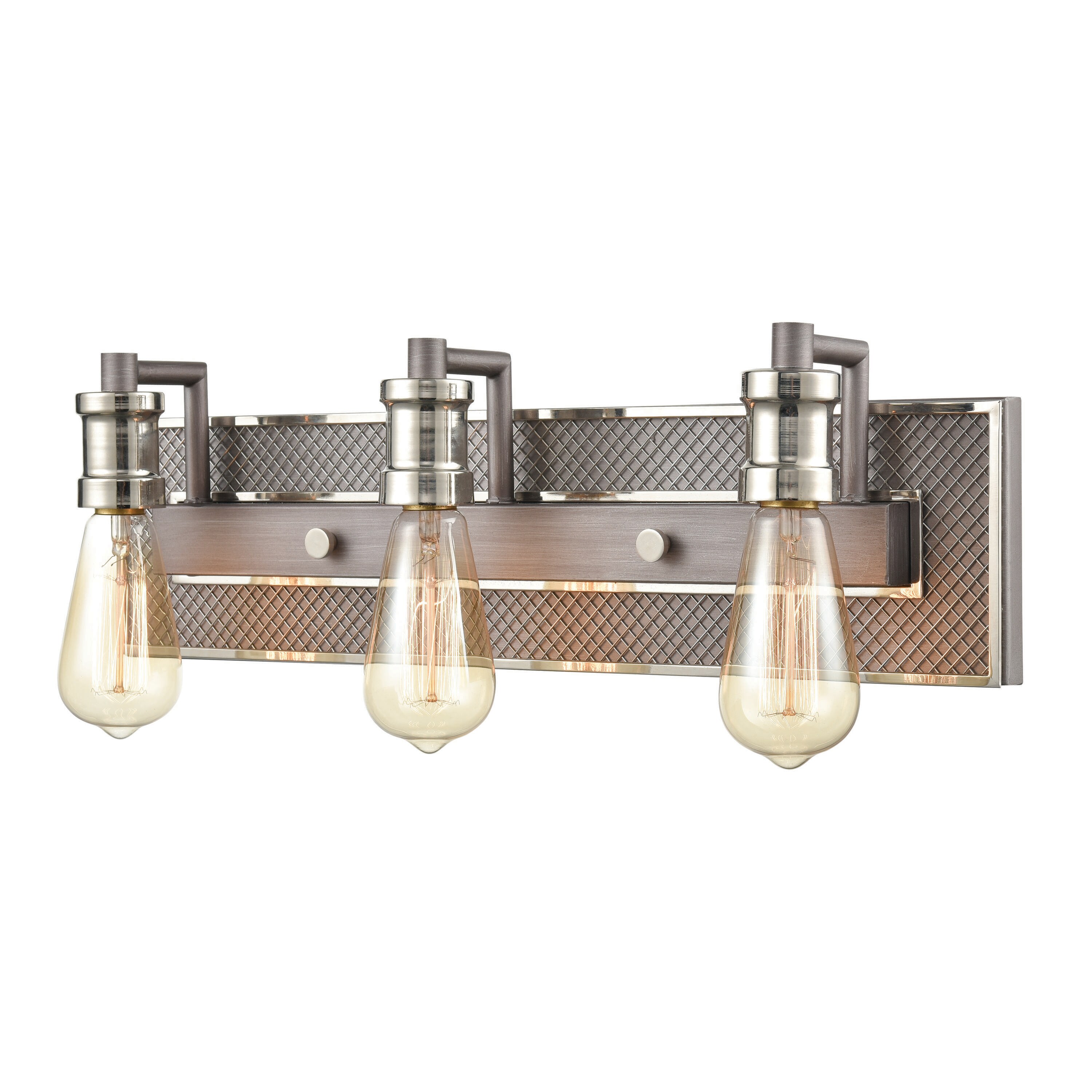 Westmore by ELK Lighting LWVL-220308152 Glencoe 21-in 3-Light Weathered Zinc LED Transitional Vanity Light